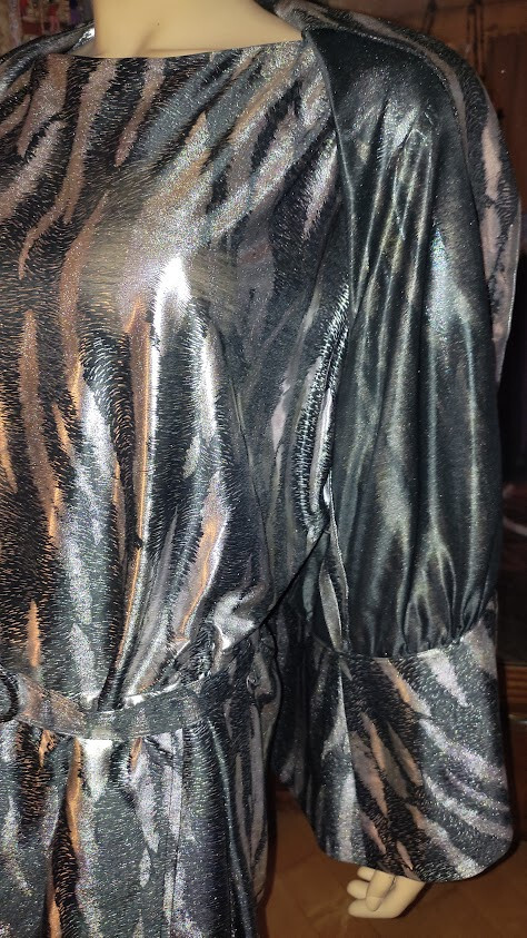 Evening dress cocktail dress from the 60s-size 42/44 black/silver