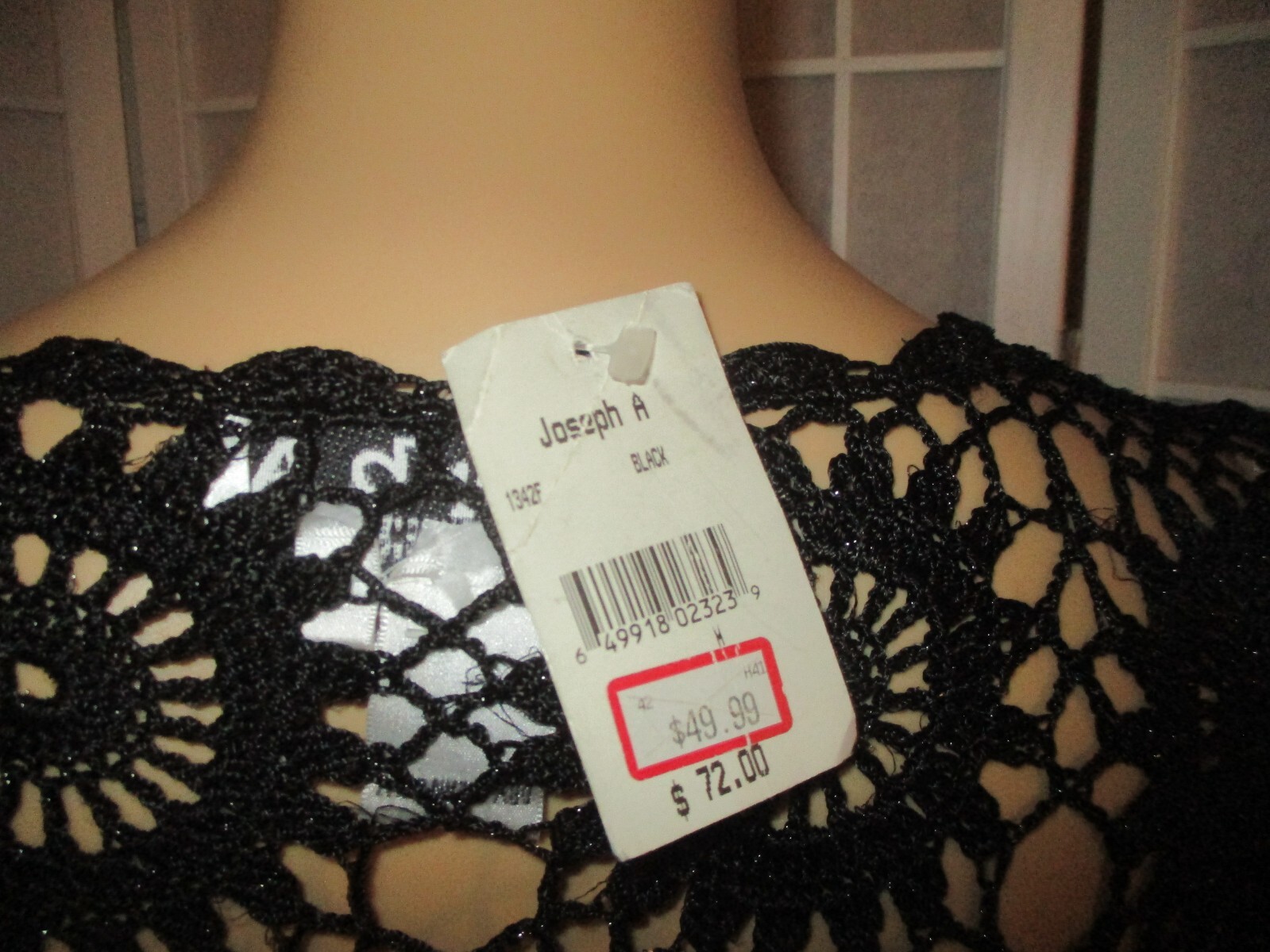 Joseph A vintage old stock crochet tunic sweater top