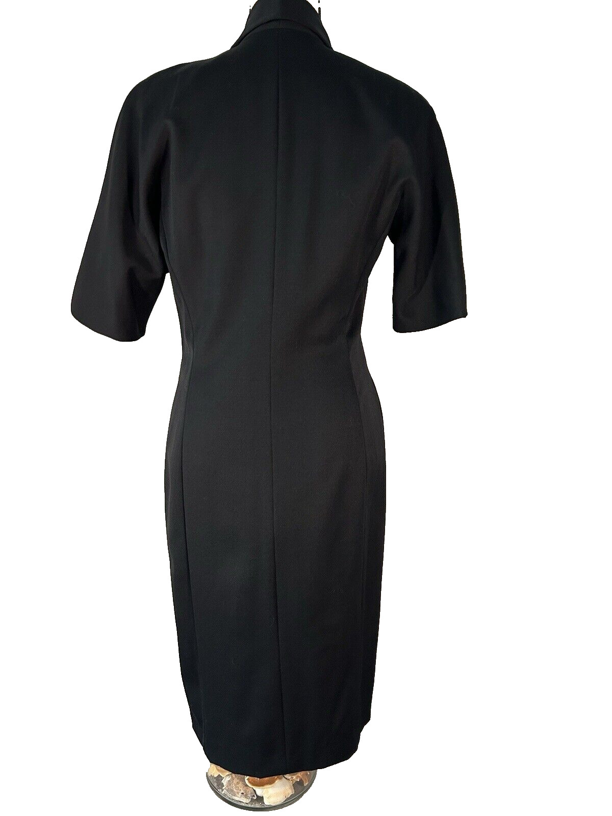NWT Vtg Anne Klein Dress 10 Wool Classic Black Jacket Dress Dead Stock