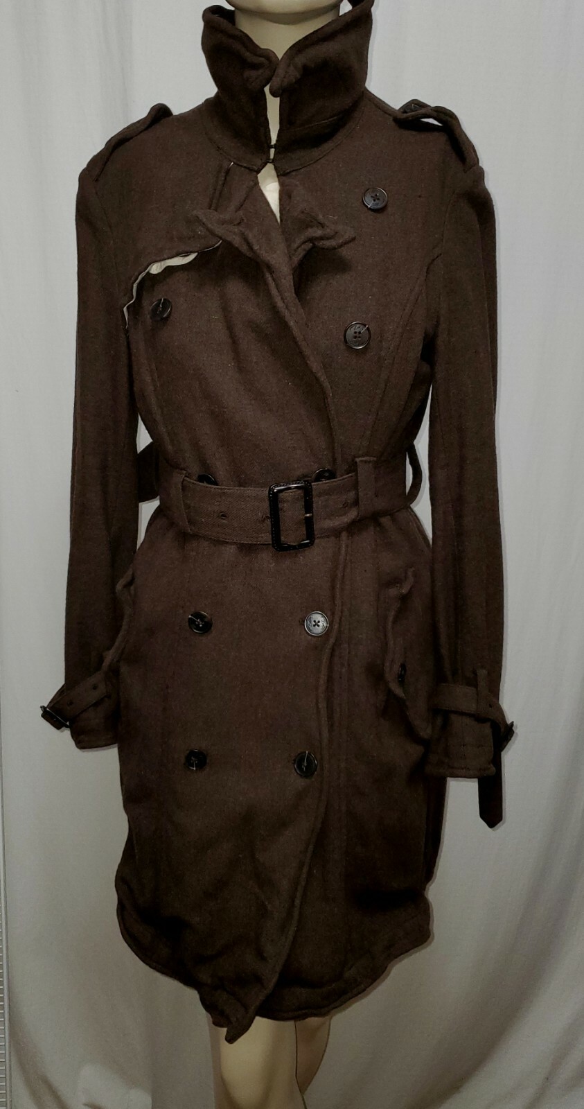 ALL SAINTS SPITALFIELDS Wired BERIZLO COAT UK SIZE 6, US 4, EU 34