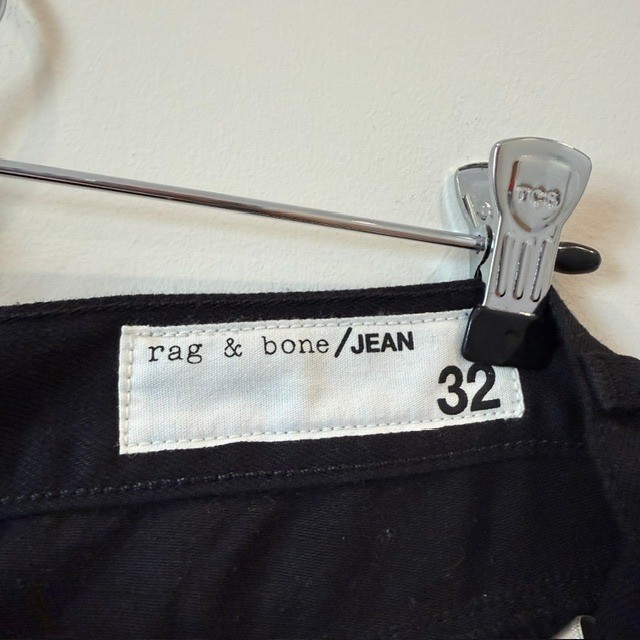 NWT rag & bone Black Denim Cutoff Jorts High Rise Shorts | Size 32 | $165