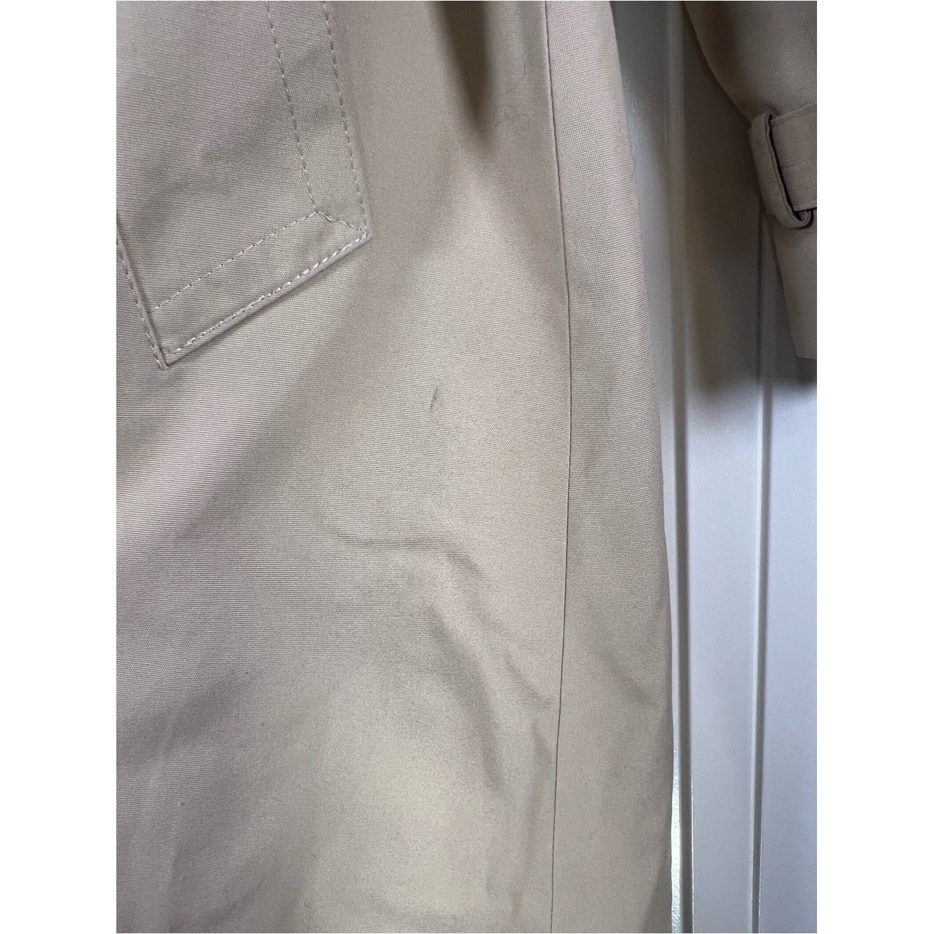 Vtg Etienne Aigner Trench Coat – Leather & Brass Accents – Late 70s/80s SIZE 10
