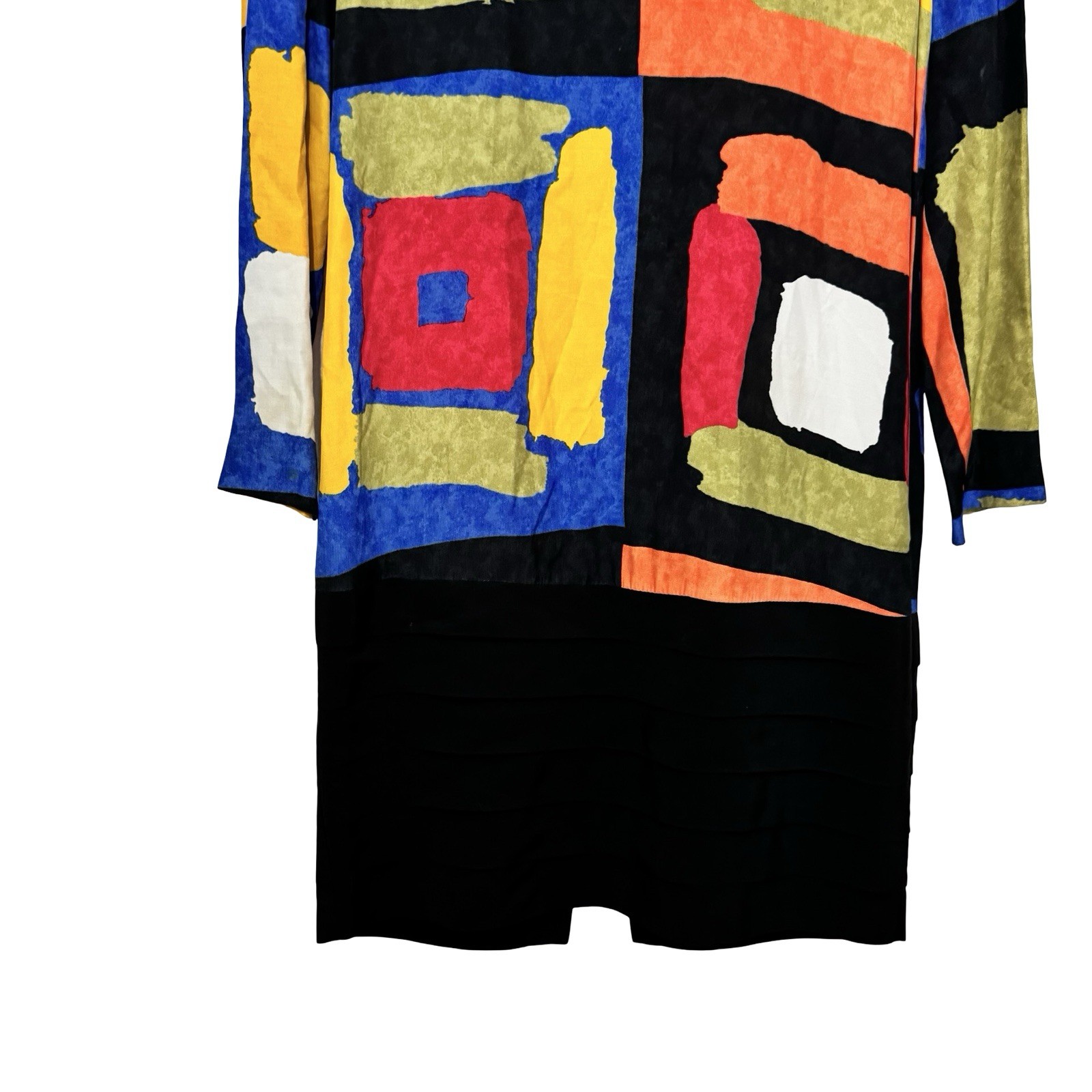 Vintage KC Spencer Shift Dress size 6 Geometric Mondrian Art to Wear Abstract
