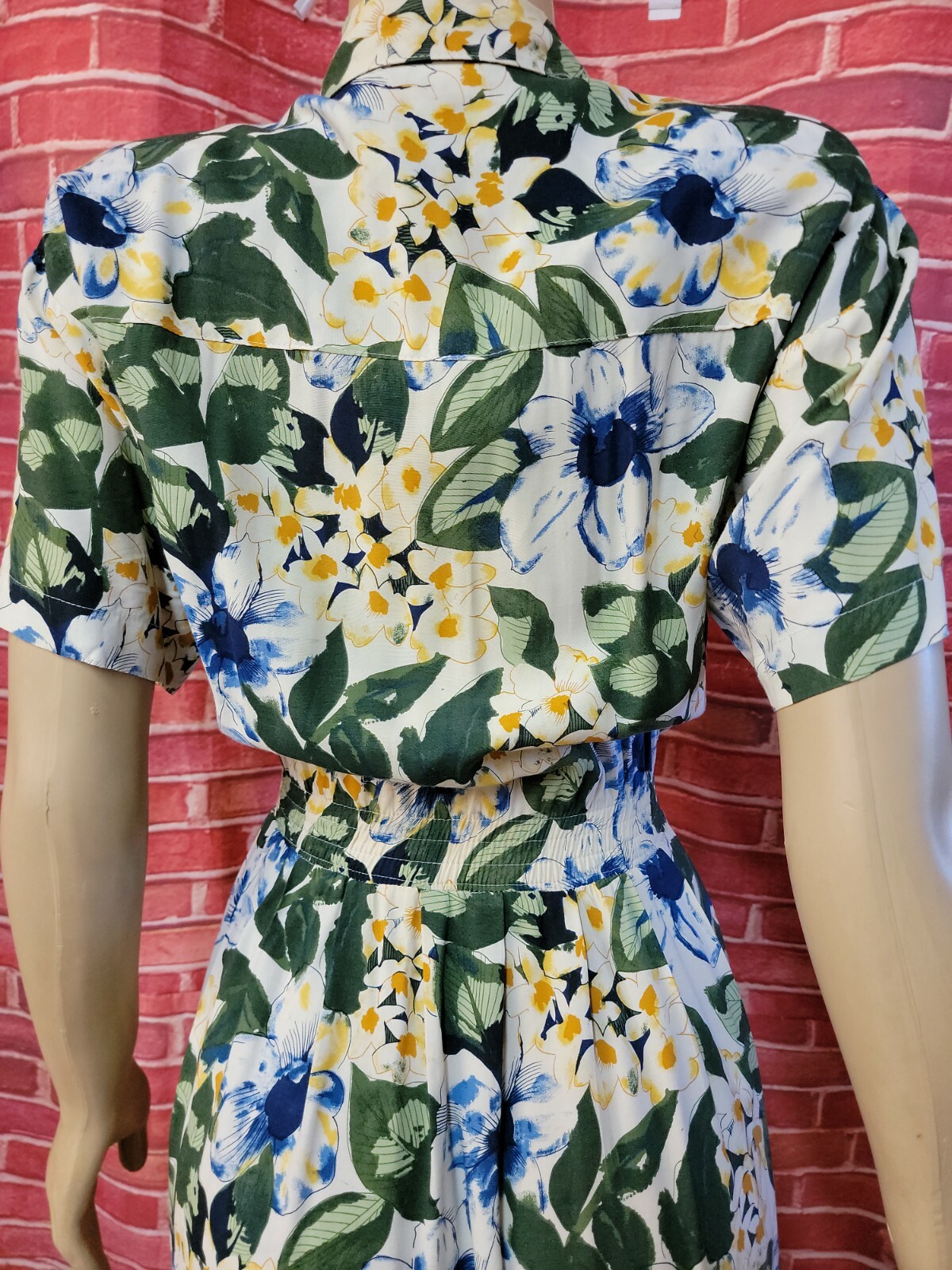 CAROL ANDERSON Petites Vtg 80’s COTTAGECORE Women’s Floral Dress Size 10 #W7
