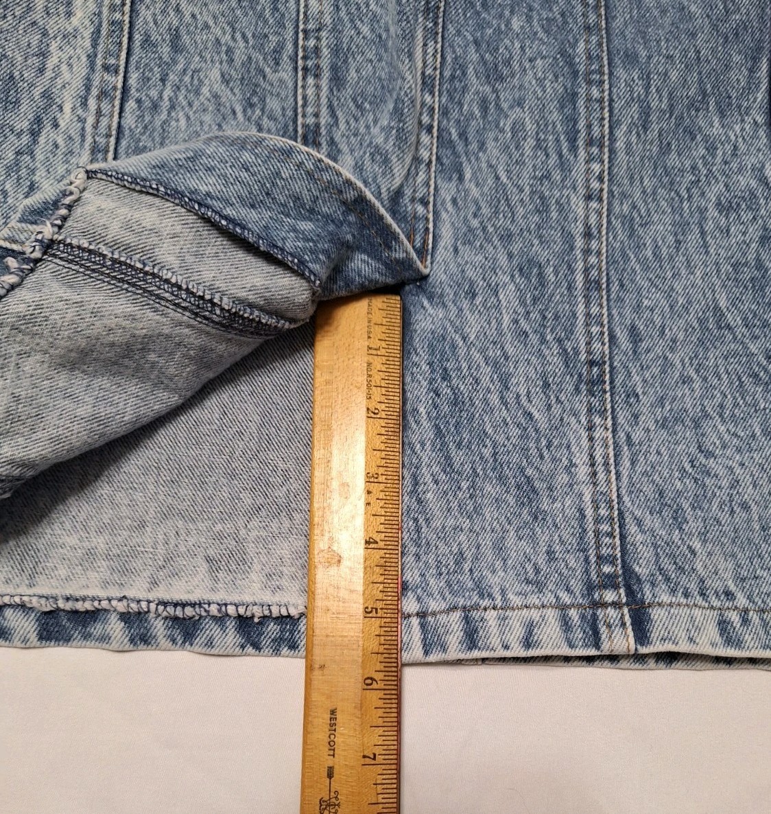 Rio by Stephen Mardon Skirt Sz 3/4 Acid Washed Vintage 80s/90s High Waist