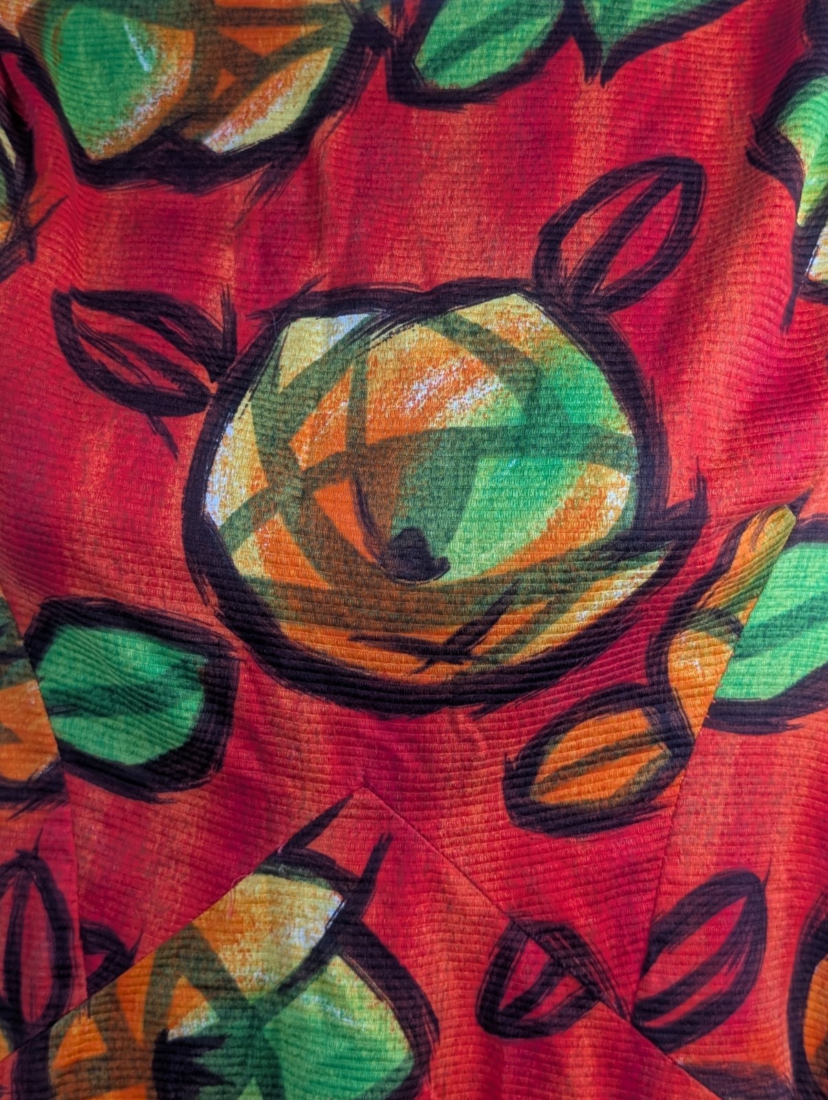 Liberty House By Kiyomi Hawaiian Maxi Dress Vintage Orange W/ Flowers, Gorgeous!
