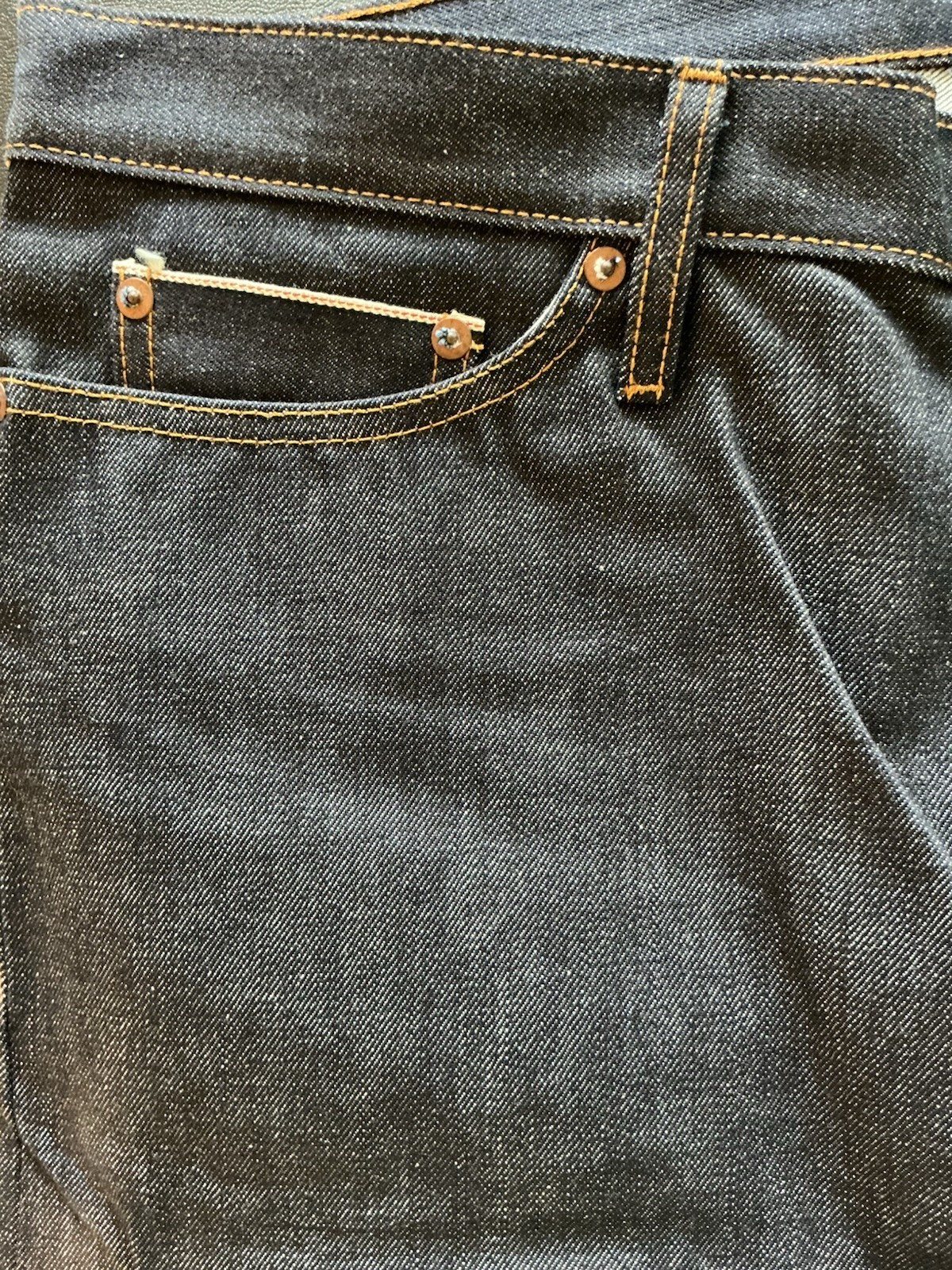 Vintage 1970s Selvage Denim 100% Cotton Jeans W: 36” L: 33”