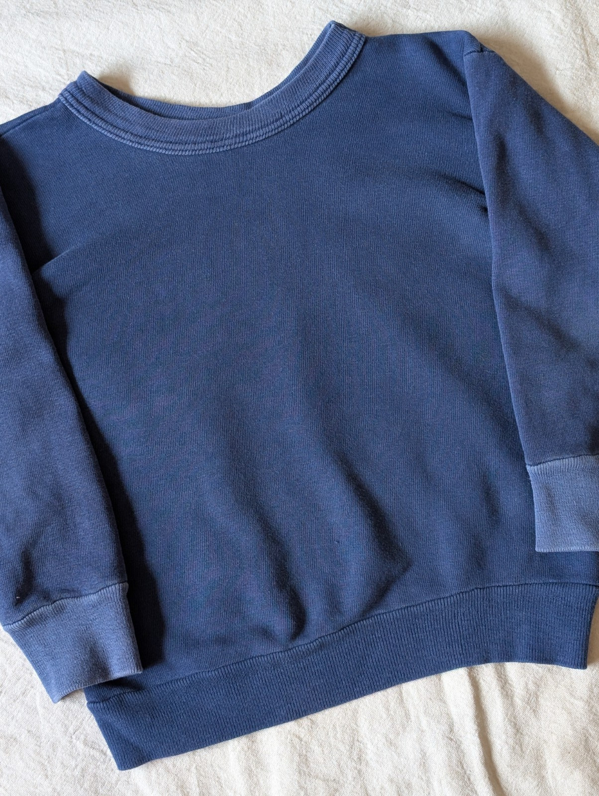 Norwich Vintage 60s Navy Blue All Cotton Classic Sweat Shirt Youth LG Women XXS