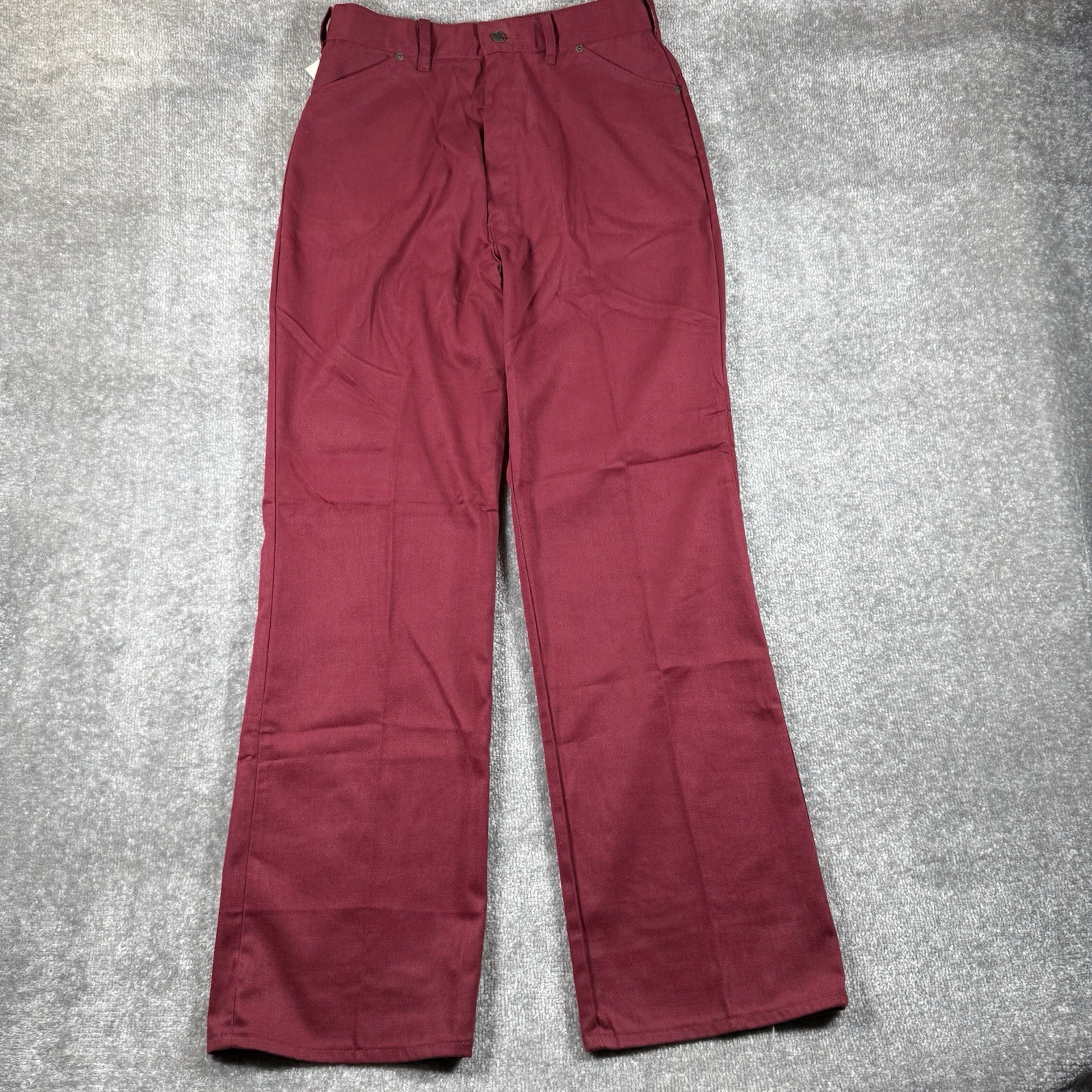 VTG Deadstock Tour De France Pants Women’s 18 Red Wide Leg Scovill Zipper