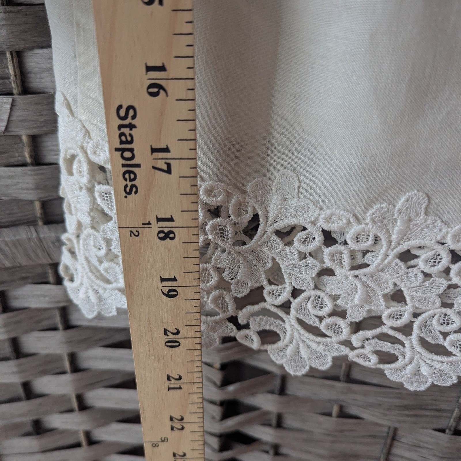 Vtg Cream White Lace Two Piece Twin Set Top Midi Skirt Bridal Fits Modern Sz S