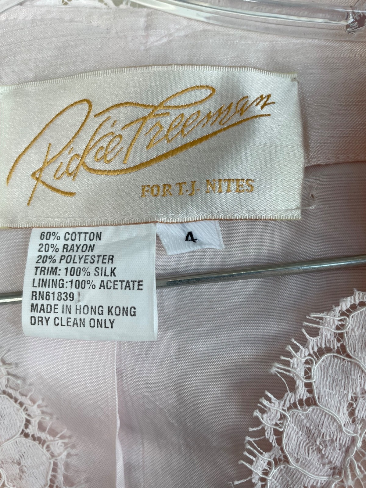 Vintage late-1980s Rickie Freeman for T.J. Nites lace evening jacket – 4