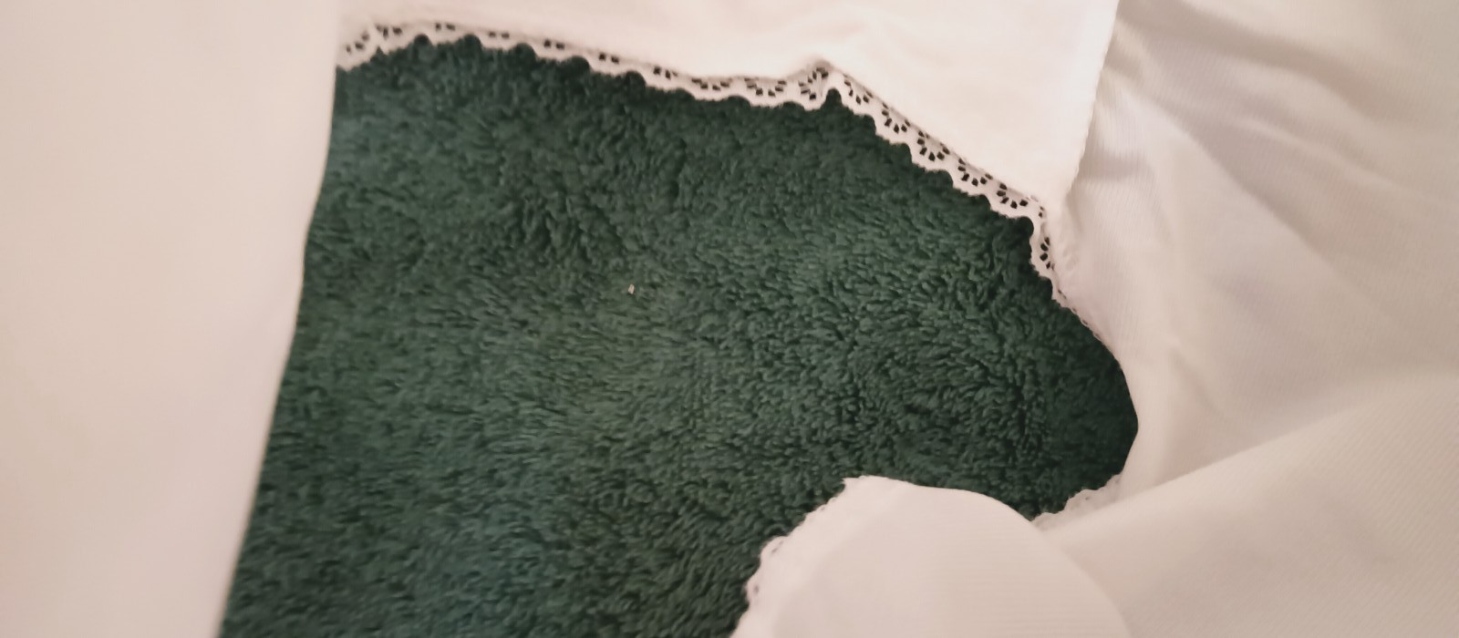 WOODS VINTAGE NYLON PANTY SZ 6 ? WHITE OPEN LEGS WITH BOW TRIM – ENGLAND #AU516