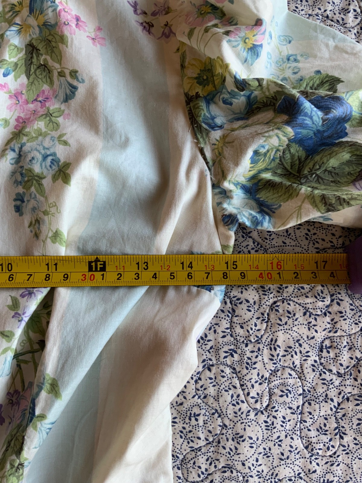 1970s Vintage Country Elegance Patchwork Dress USA