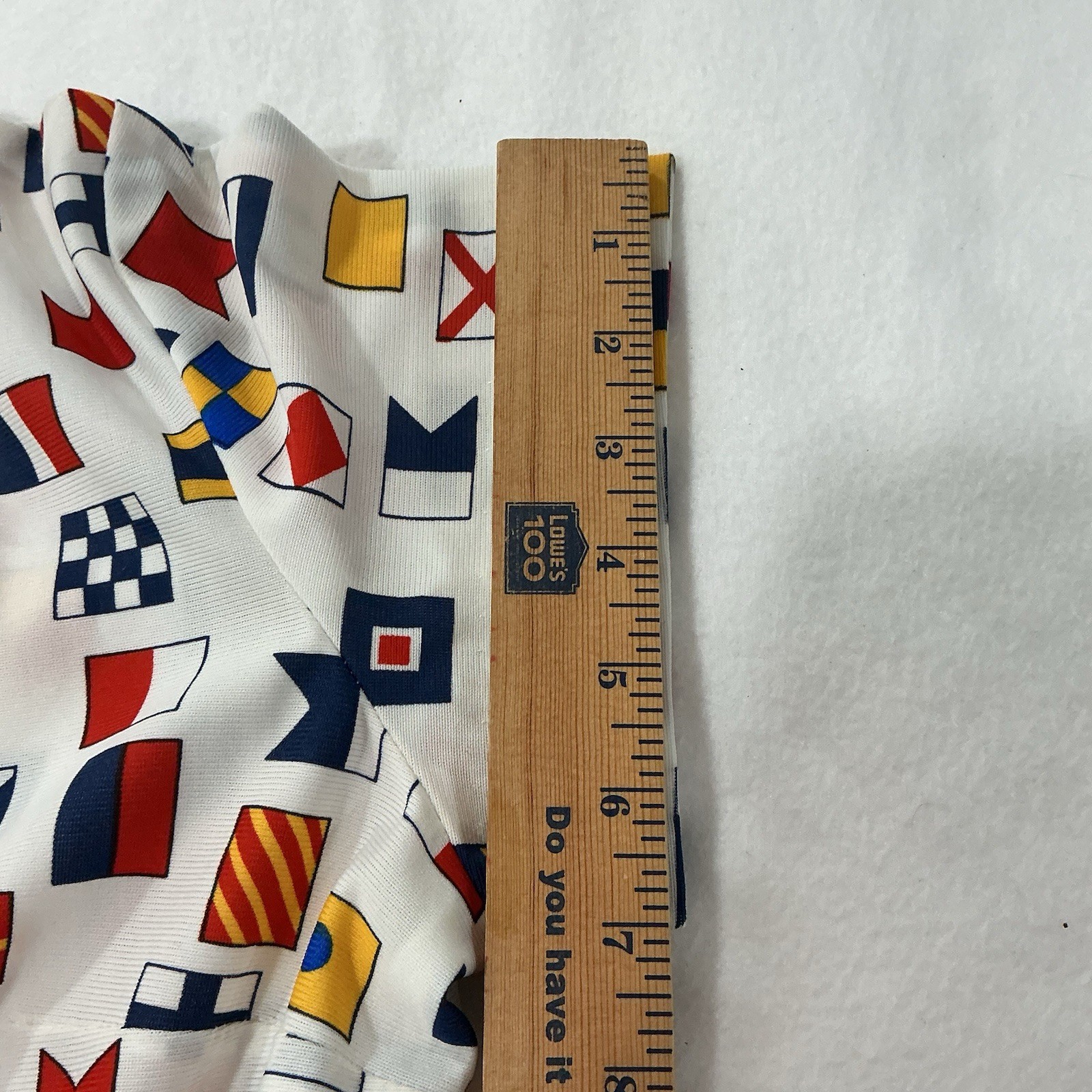 VTG 60s/70s Serbin Traveler Nautical Flag Mod Shirt Dress L XL Prop Yacht Rare