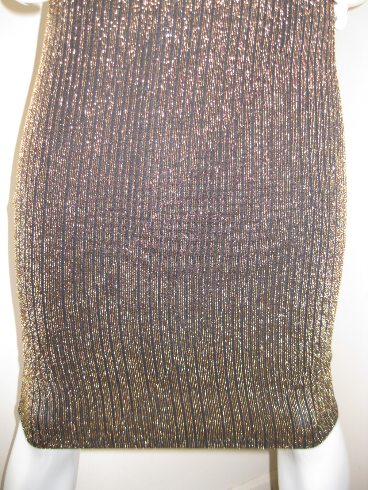 *RARE* Vintage 90’s MONACO Gold Metallic/Black Bodycon Dress SUPER SEXY! WOW! M