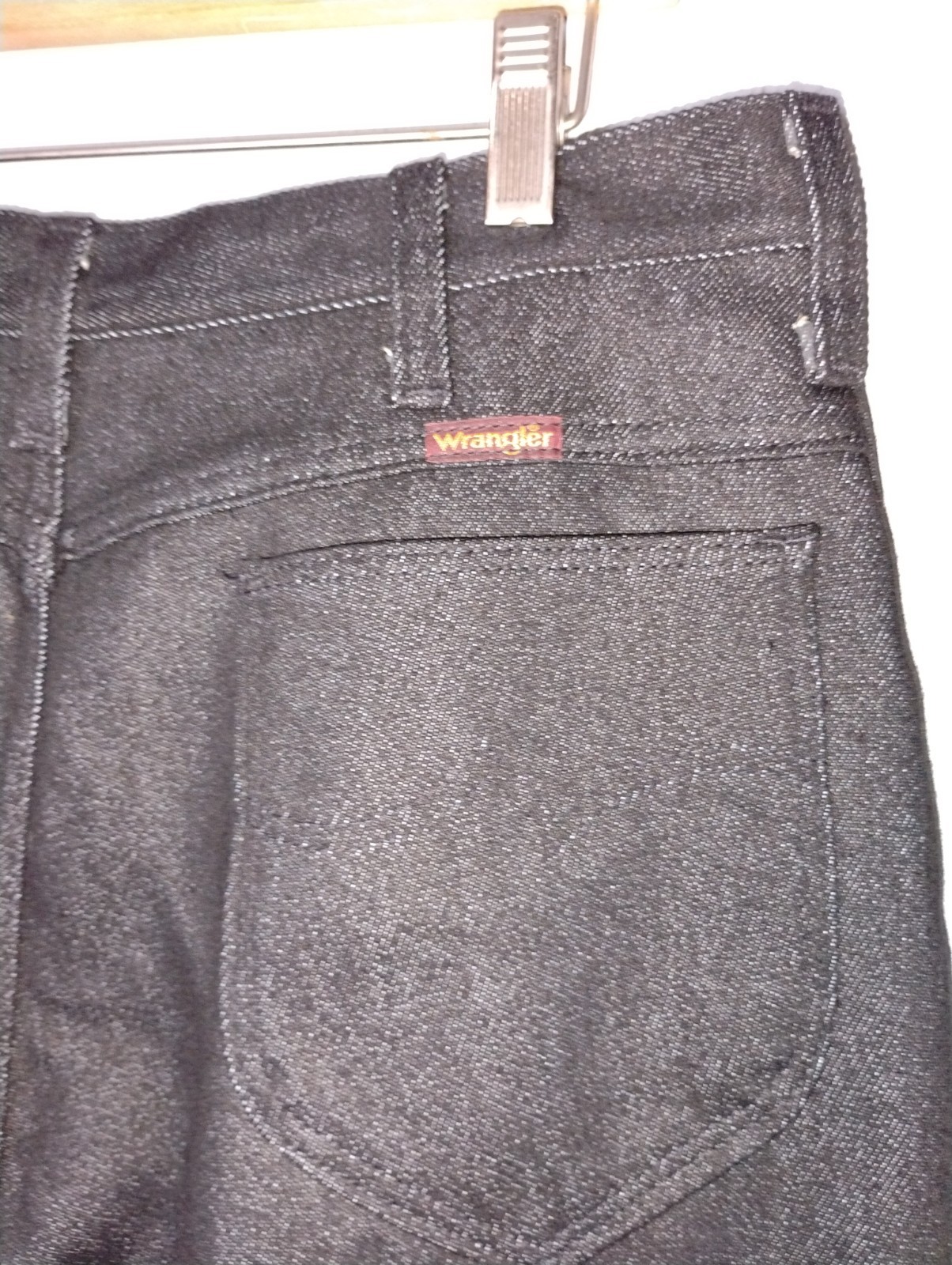 Vintage Jet Black Mens 80s wranglers jeans 100% cotton NWT
