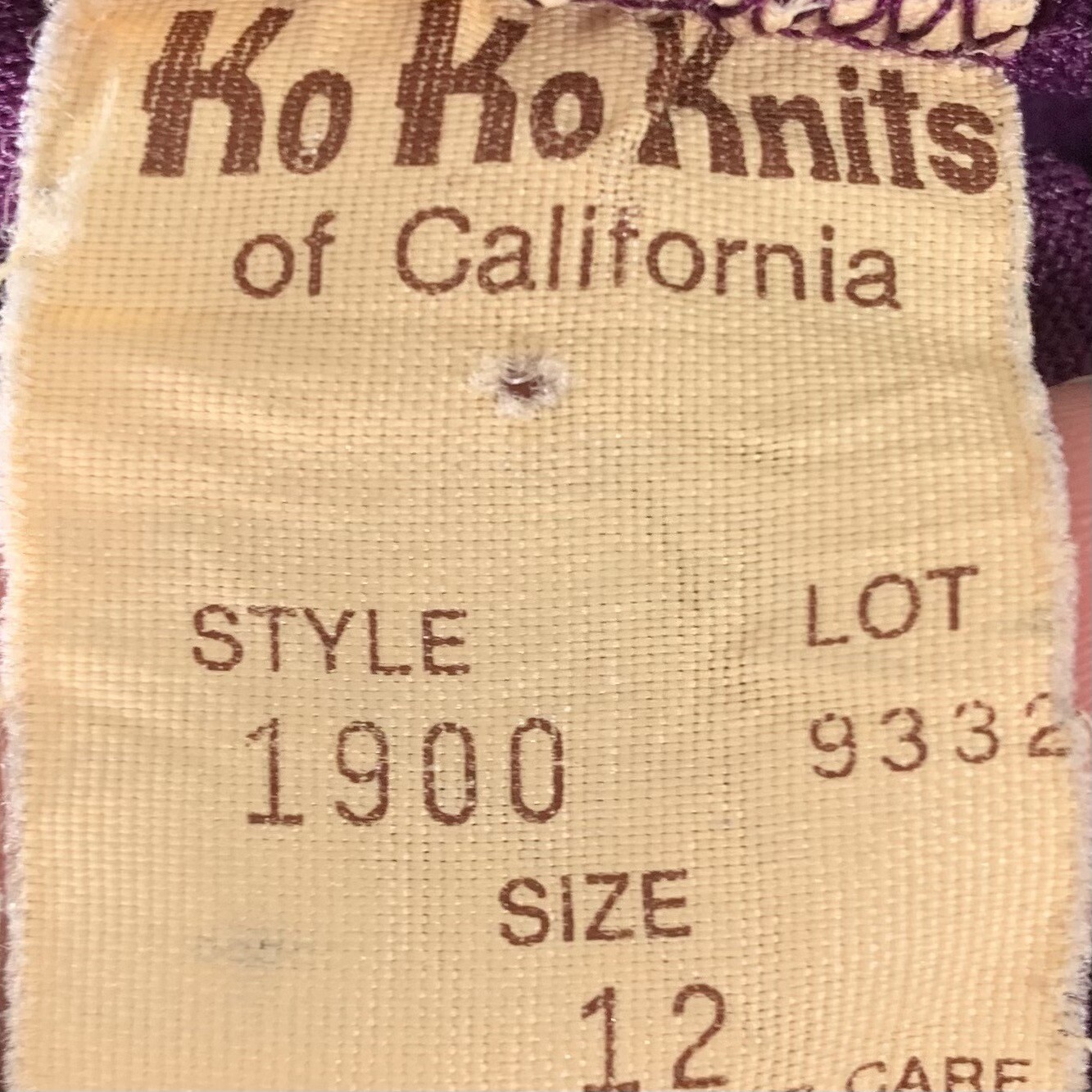 Vintage Skirt Size 12 Ko Ko Knits California Purple Pleated Womens