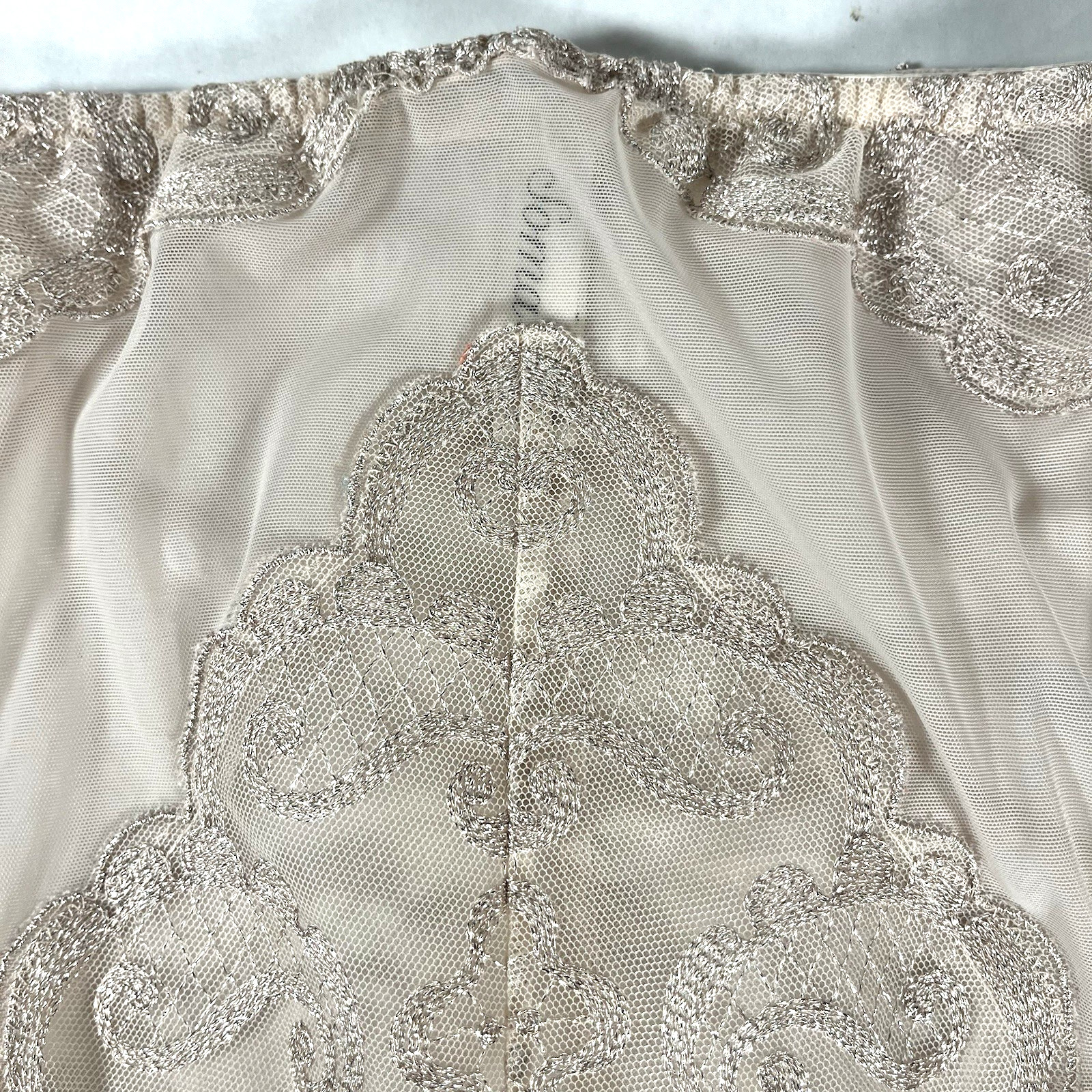 Lacy SOMA Taupe Sheer Panties Size Medium