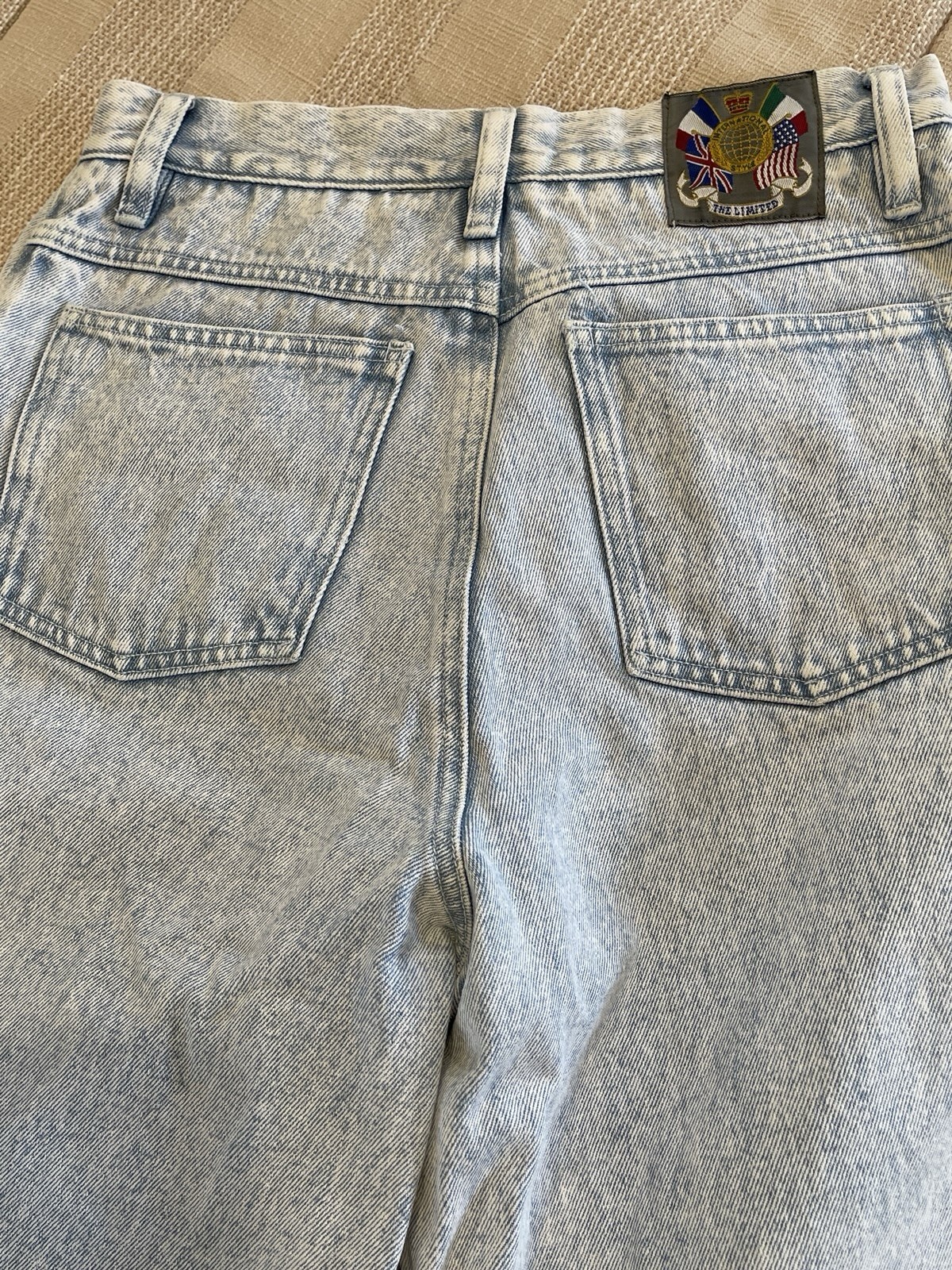 Vtg 80’s Limited Jeans Acid Wash 100% Cotton Tapered Leg Womens Sz 10 28”Waist