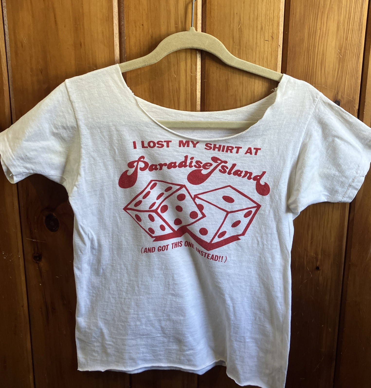 Vintage 70’s 80’s I Lost My Shirt At Paradise Island Got This One Instead Small