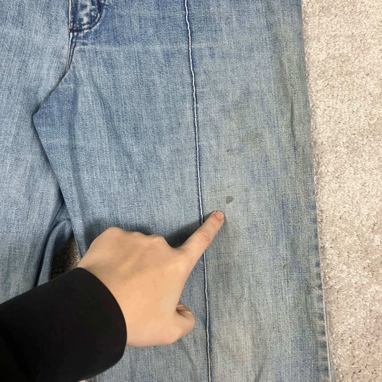 VTG 70s Wrangler Womens High Rise Wide Leg Jeans Blue Denim Scovill Zipper 26×27