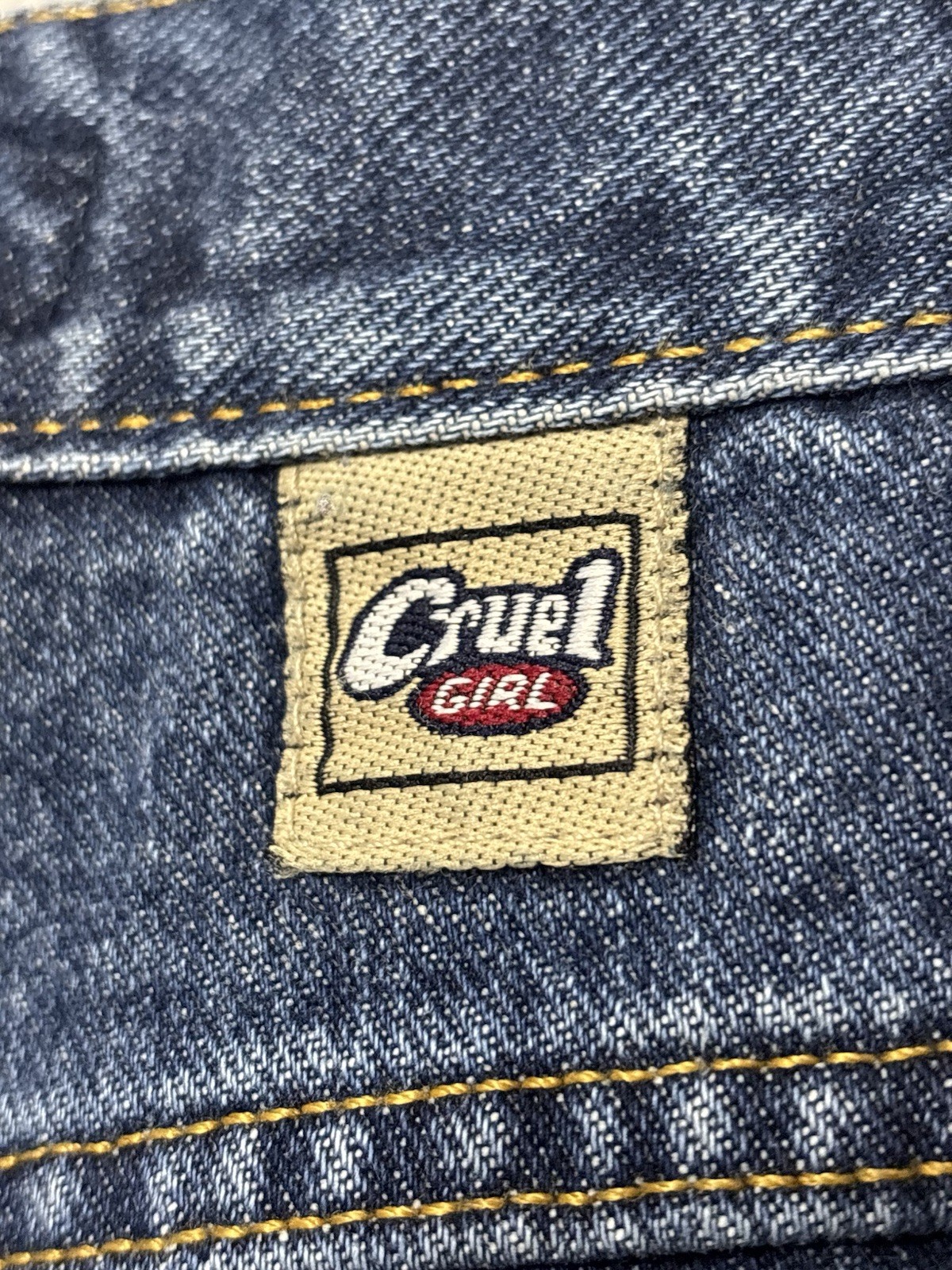 Vintage Cruel Girl Relaxed Dark Denim Straight Jeans Women Size 9 Style C555020