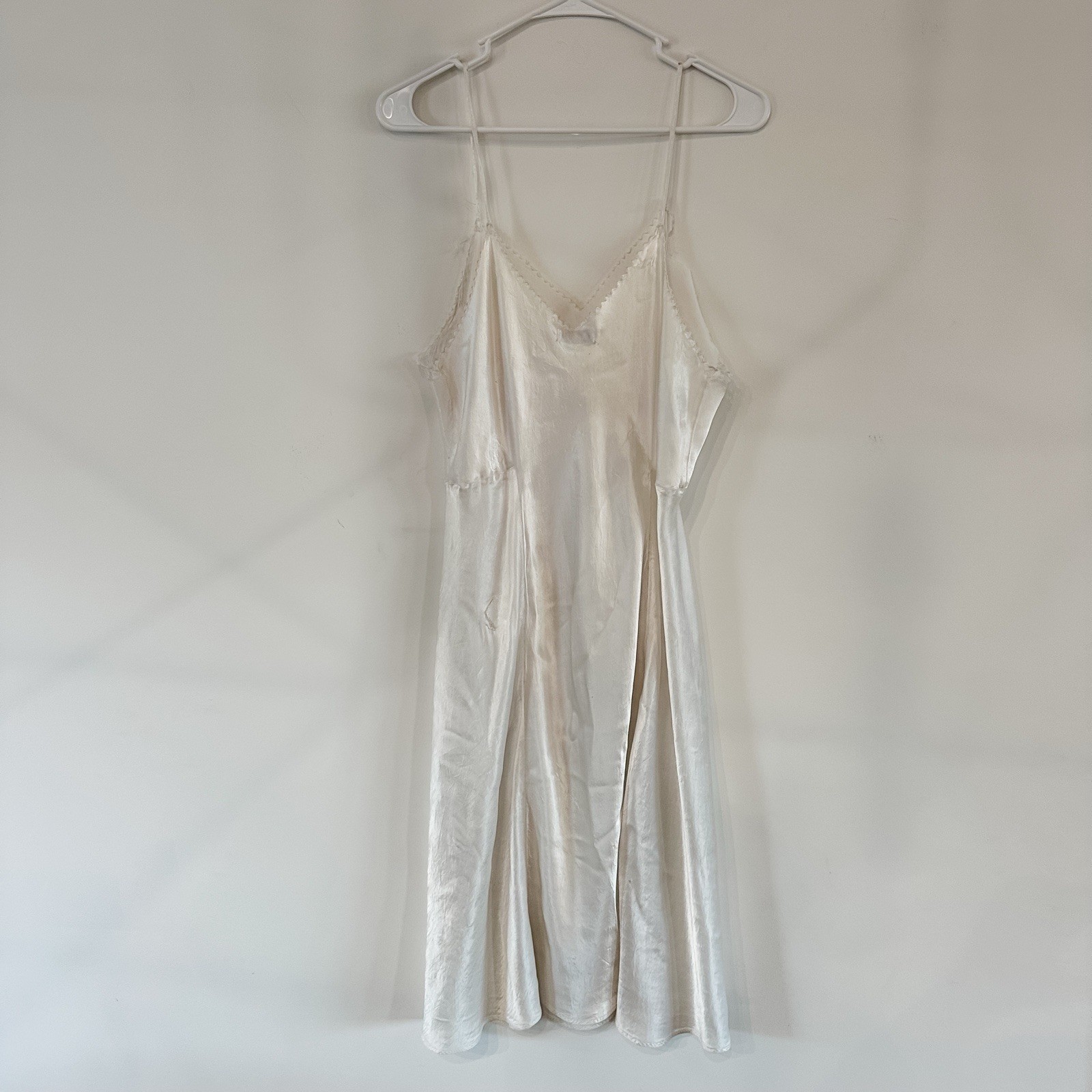VTG Barbizon Slip Nightgown Lingerie Bryn Vogue Lady 40 White 1940’s