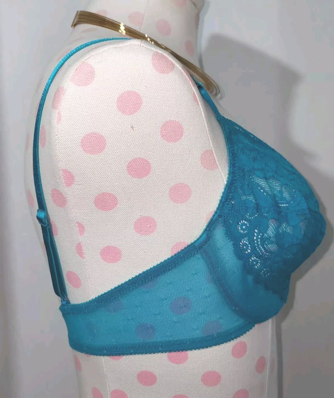 Vintage Victoria’s Secret Gold Label CROWN Bra 36C Made in USA- NWT – BLUE 70817