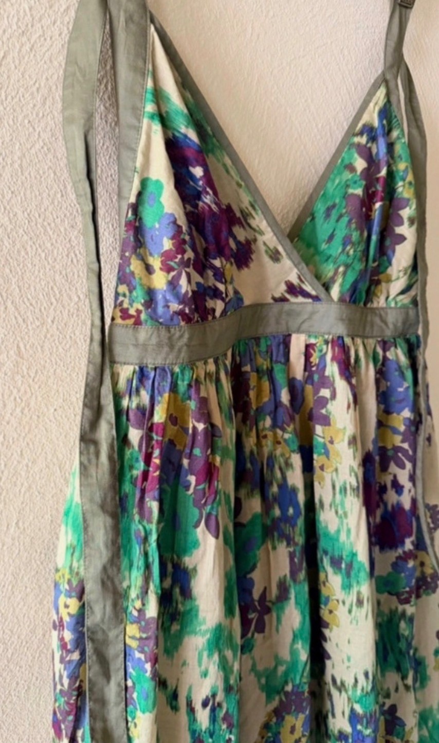 Vtg Y2K Moda International Victoria’s Secret Paisley Halter Dress Sz M Boho