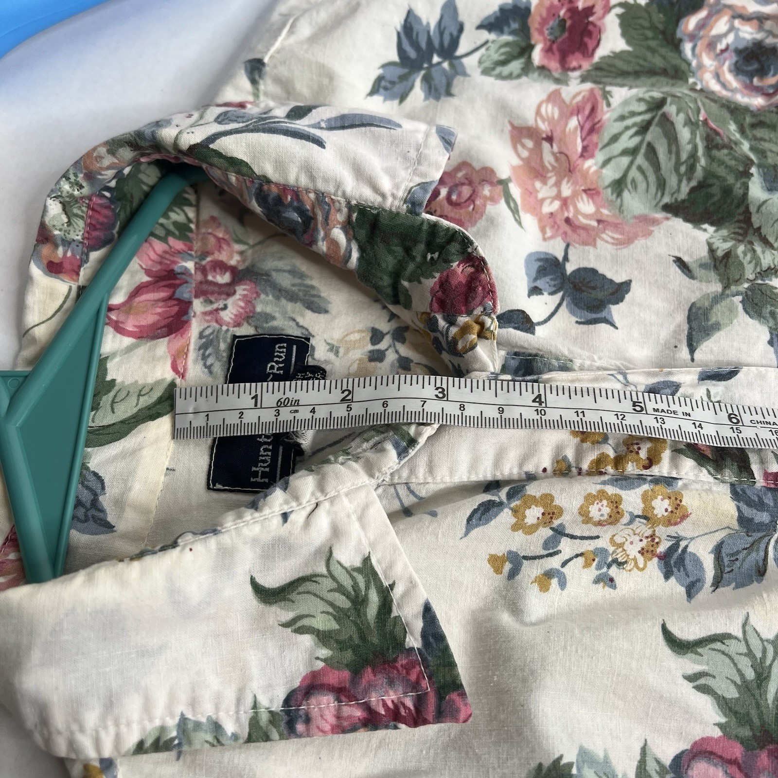 Vintage Hunter’s Run Women’s Size S Button up Shirt Floral Easter 80s 90s Small