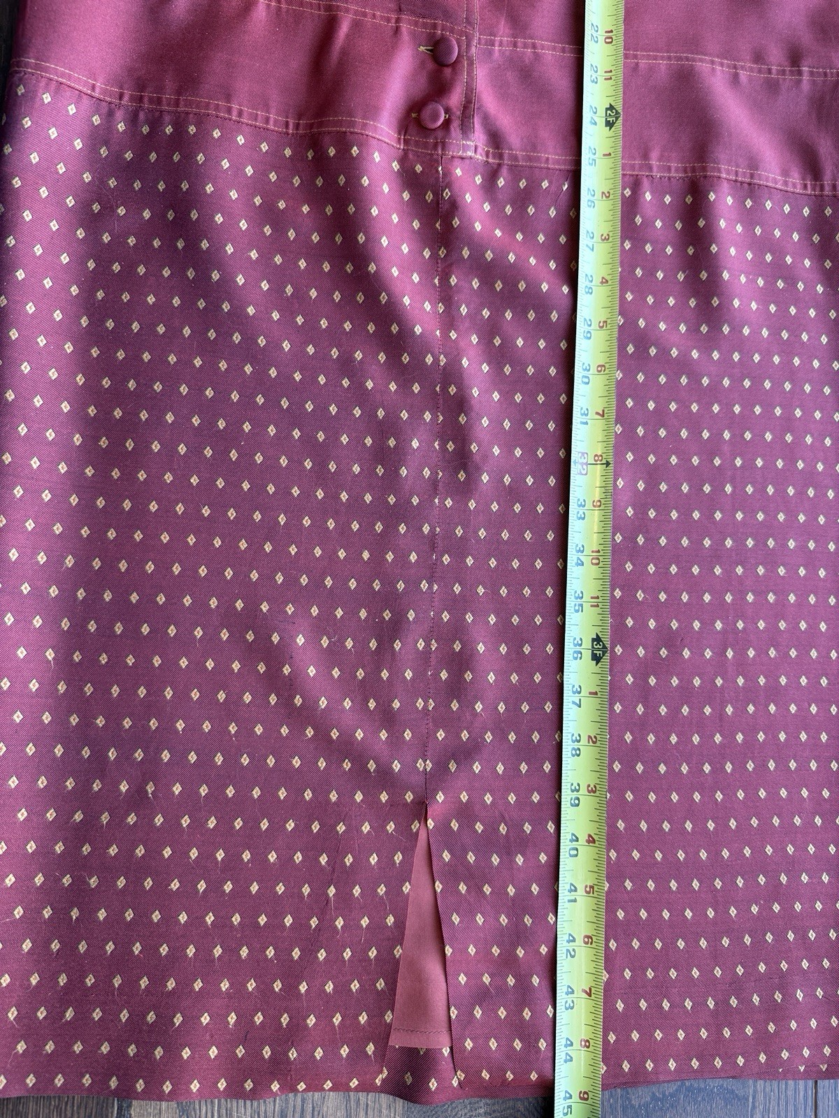 Christyne Forti Vintage Midi 100% Silk Red Dress Women’s Size 12 Lining 1980s