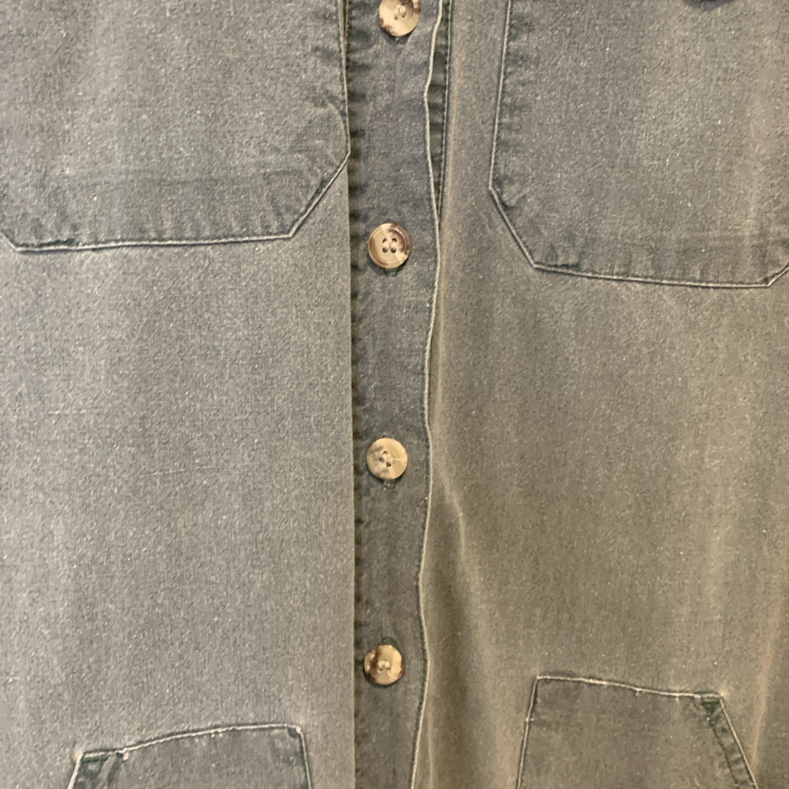 Vintage Banana Republic Cotton Utility Jumpsuit Sage Green Mill Valley Womens M