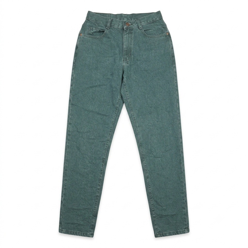 NWT Vintage Lee Jeans 9M Green Ivy Tapered Leg High Waist Mom Made in USA 80s