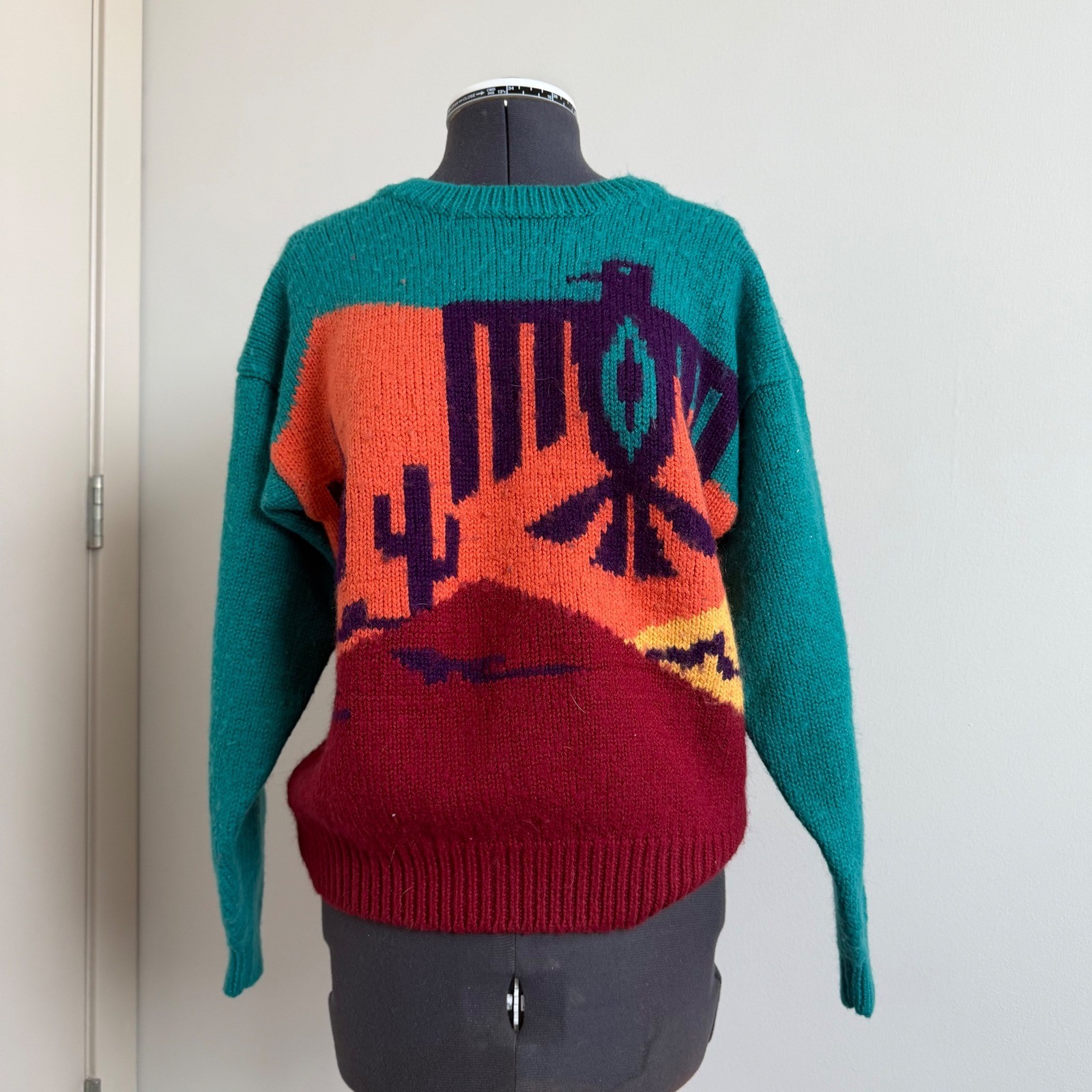 Vintage Kenny Rogers Western Landscape Sweater