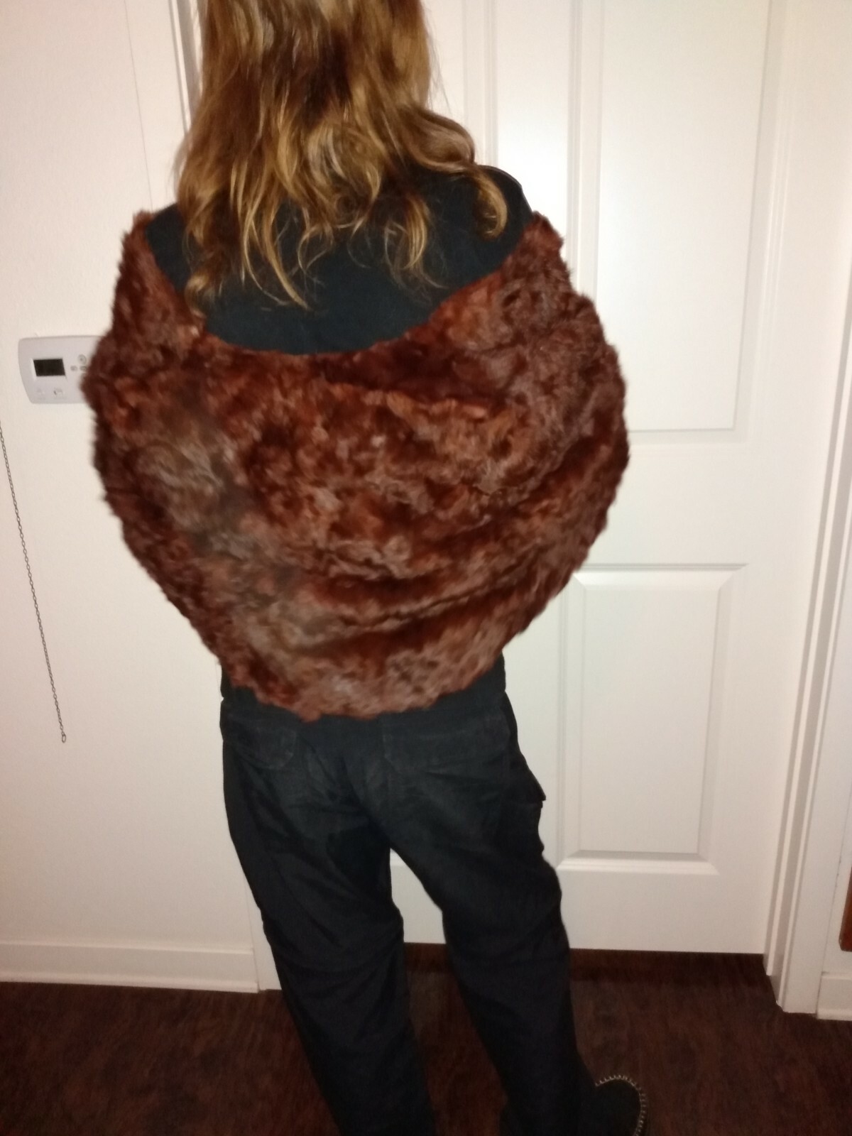 Vintage Fur Stole Wrap Mink or Chinchilla perhaps.