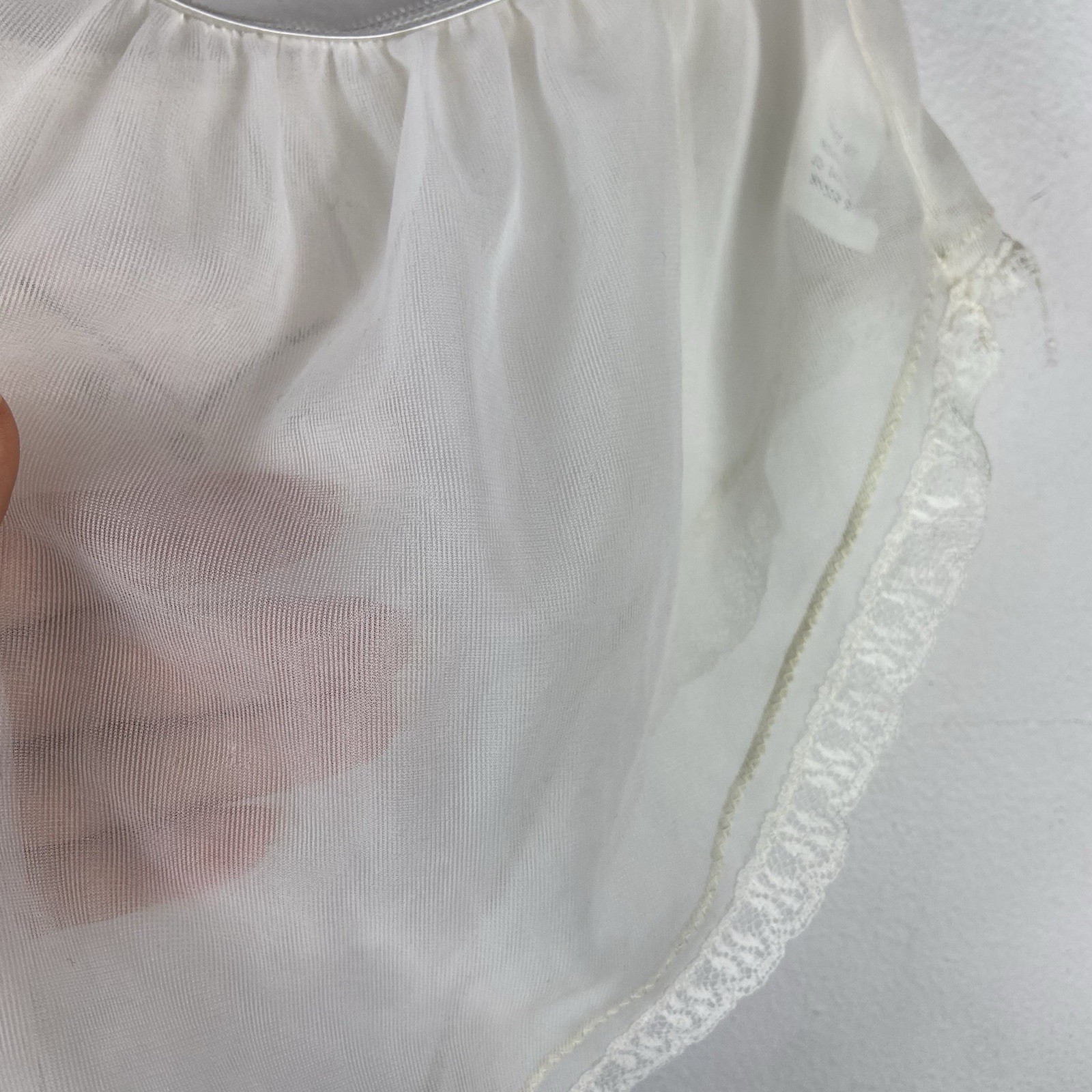 Vtg Custom Cat Appliqué Dutchess Double Layer Nylon Panties Sz M Sheer 50s 60s ?