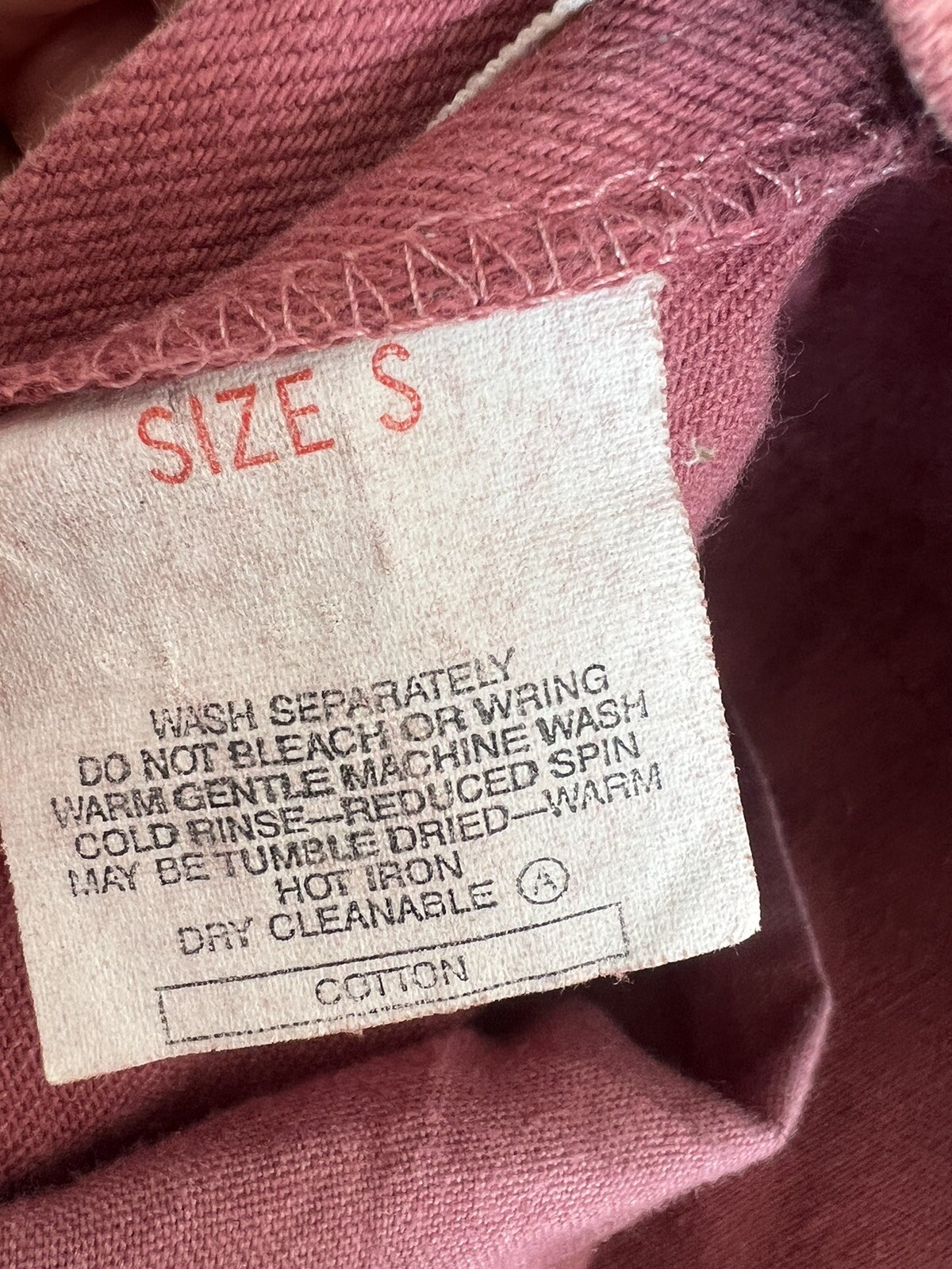 Rare Vintage Women’s Levi’s Big E Jeans Coral Size S Cotton Made In Australia