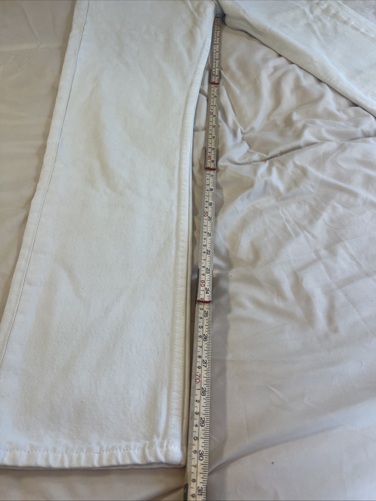 Women’s Levi’s 501 Jeans, Button Fly, White Denim And Made In The USA!!!