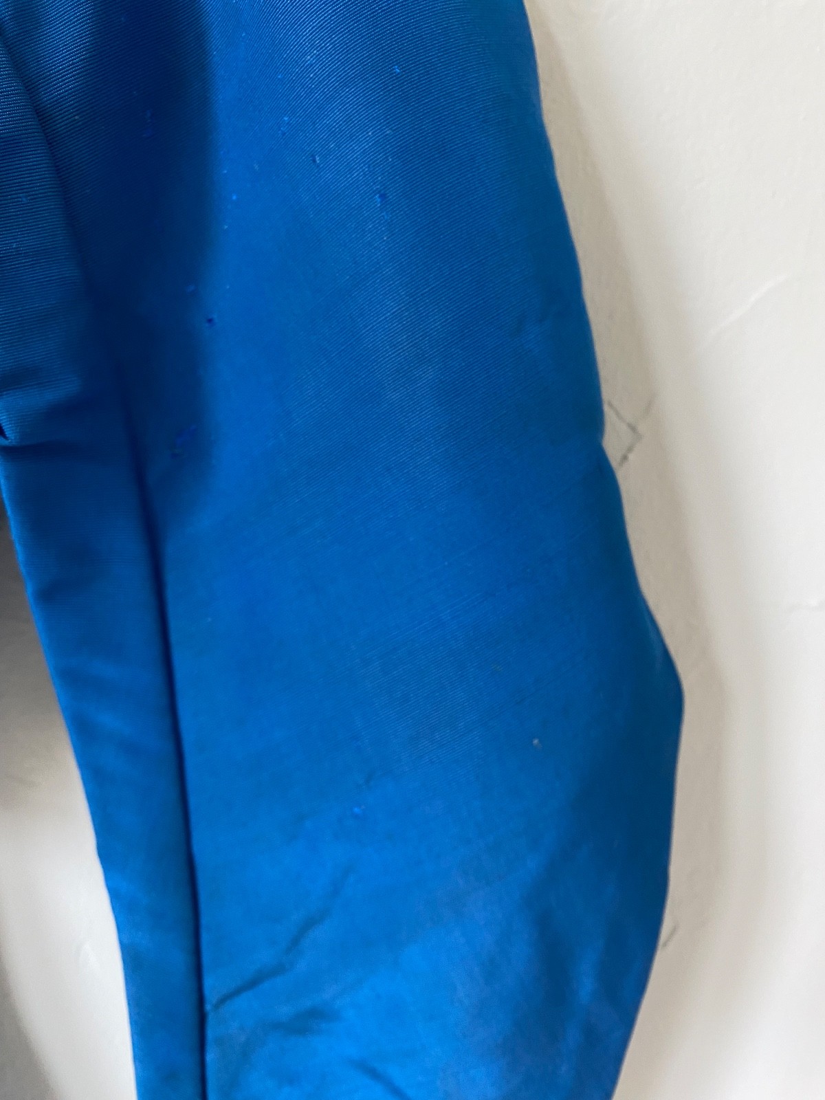 1860s Blue Bodice Civil War Era Glass Ball Buttons Antique Silk Faille