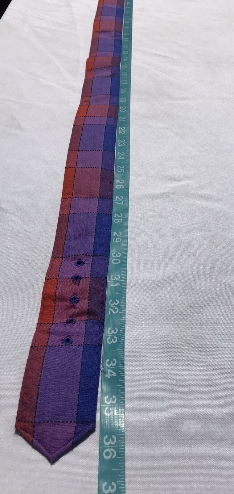 Vtg 80’s AMERICAN SHIRT DRESS Women’s M L 13 Geo Color Block Belted Shldr Pads