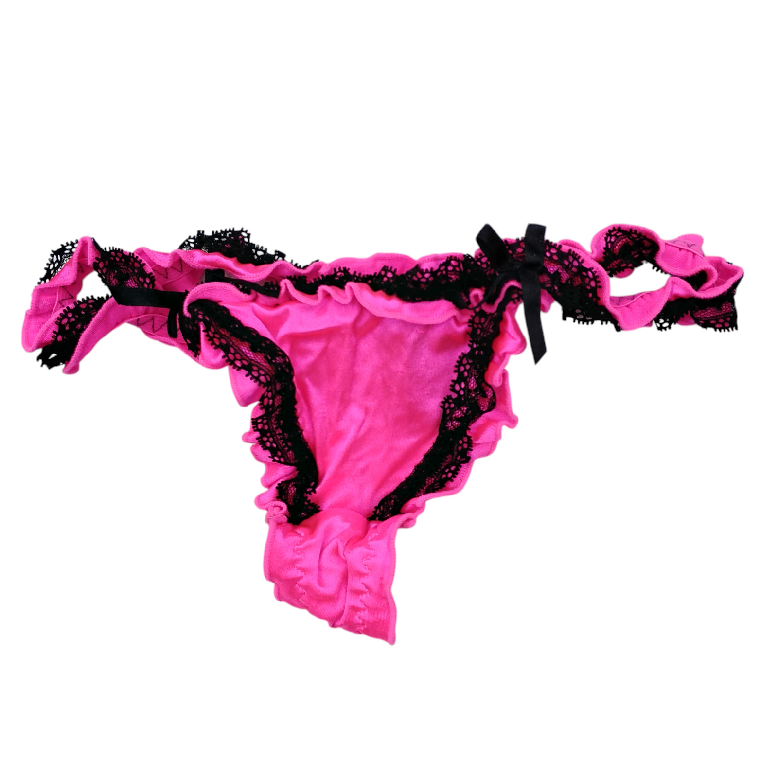 Vtg S/5 Smart & Sexy Stretch Satin & Lace G String Thong Panties Low Rise NWOT