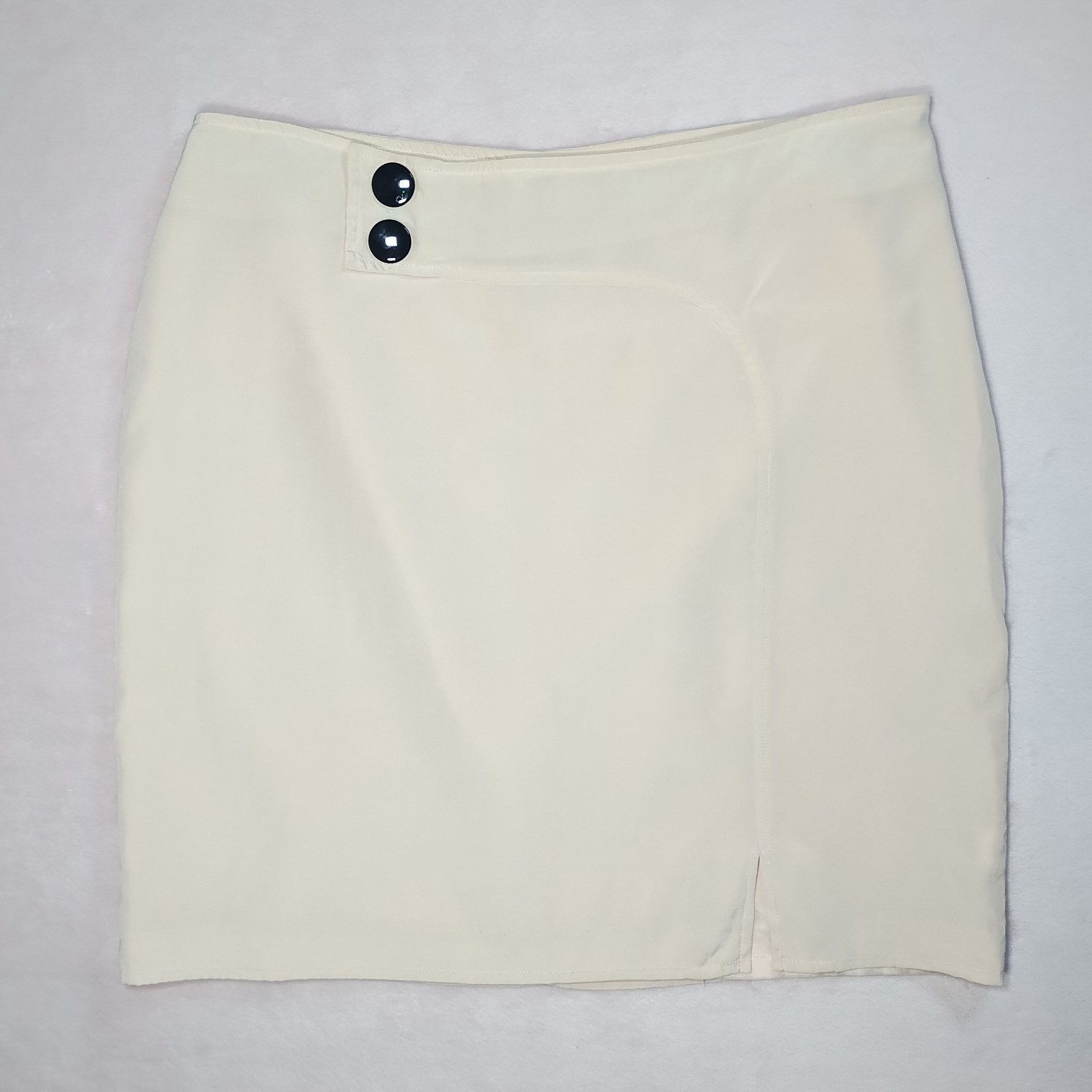 vintage 80s silk mini skirt sz 8 retro elegant sophisticated clean girl glam