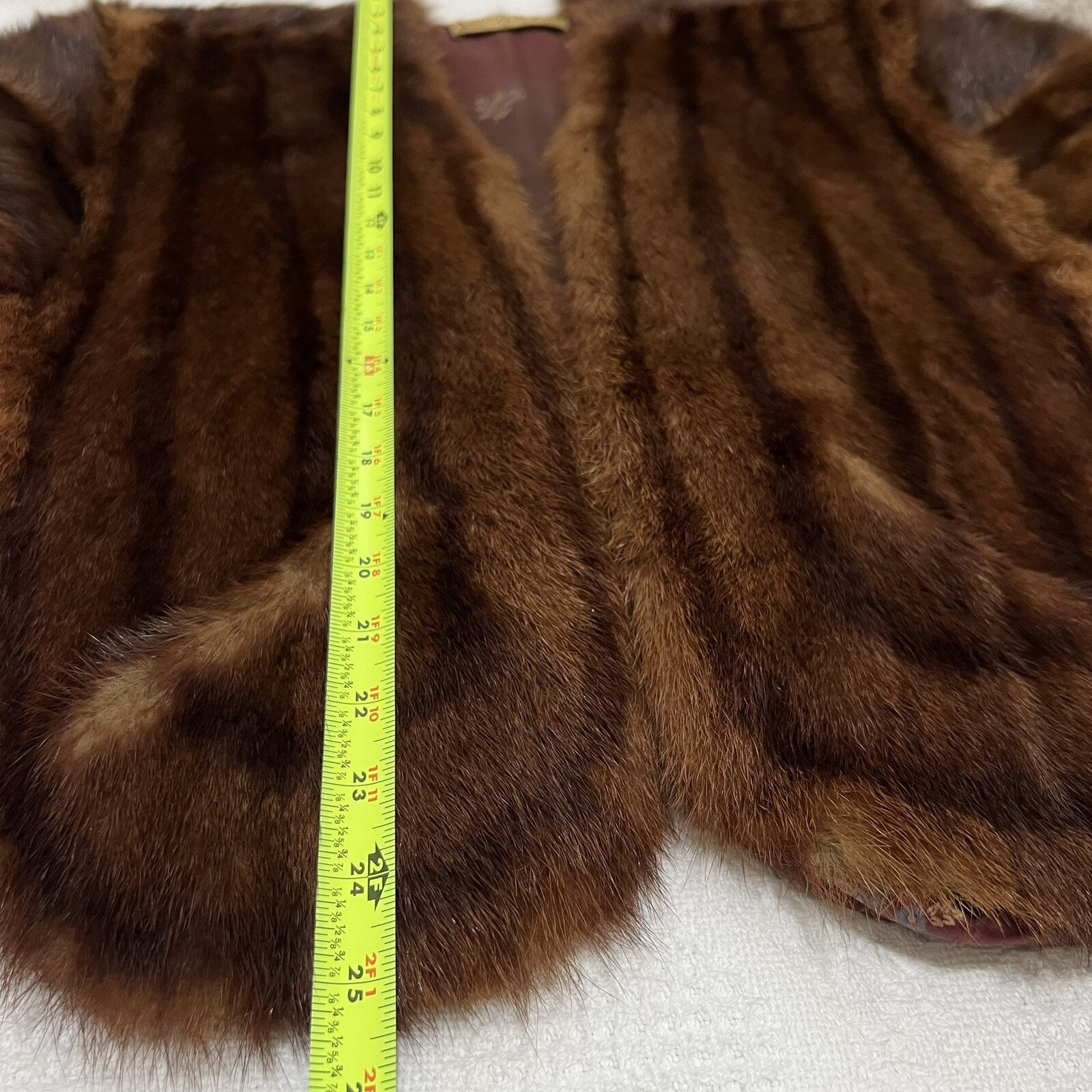Vintage Lane Bryant Mink Stole Shoulder Wrap Coverlet One Size