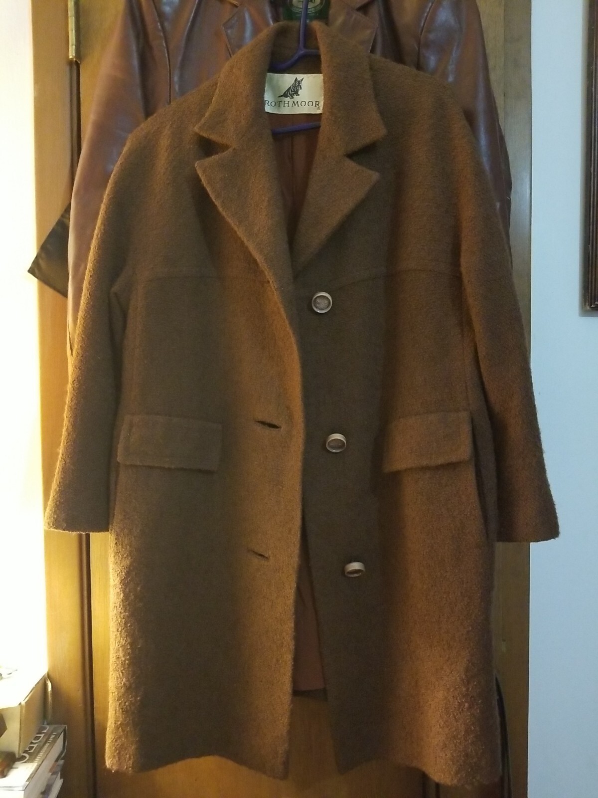 Rothmoor for the Miss vintage coat 1960s Brown classic long wool cool and retro