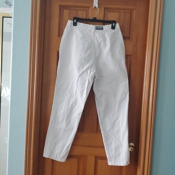 Rockies Vintage Double Yoke Double Button White Jeans Size 13/14 Inseam 36