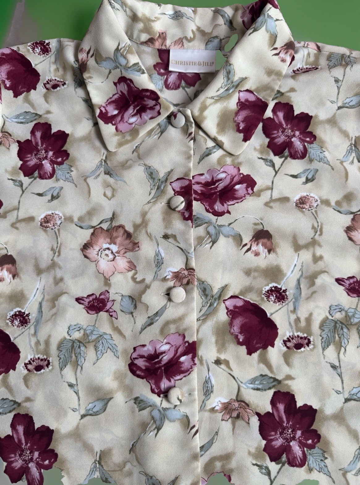 Vintage 90s Floral Print Blouse | Cottagecore | Grandmillenial | Secretary Vibe