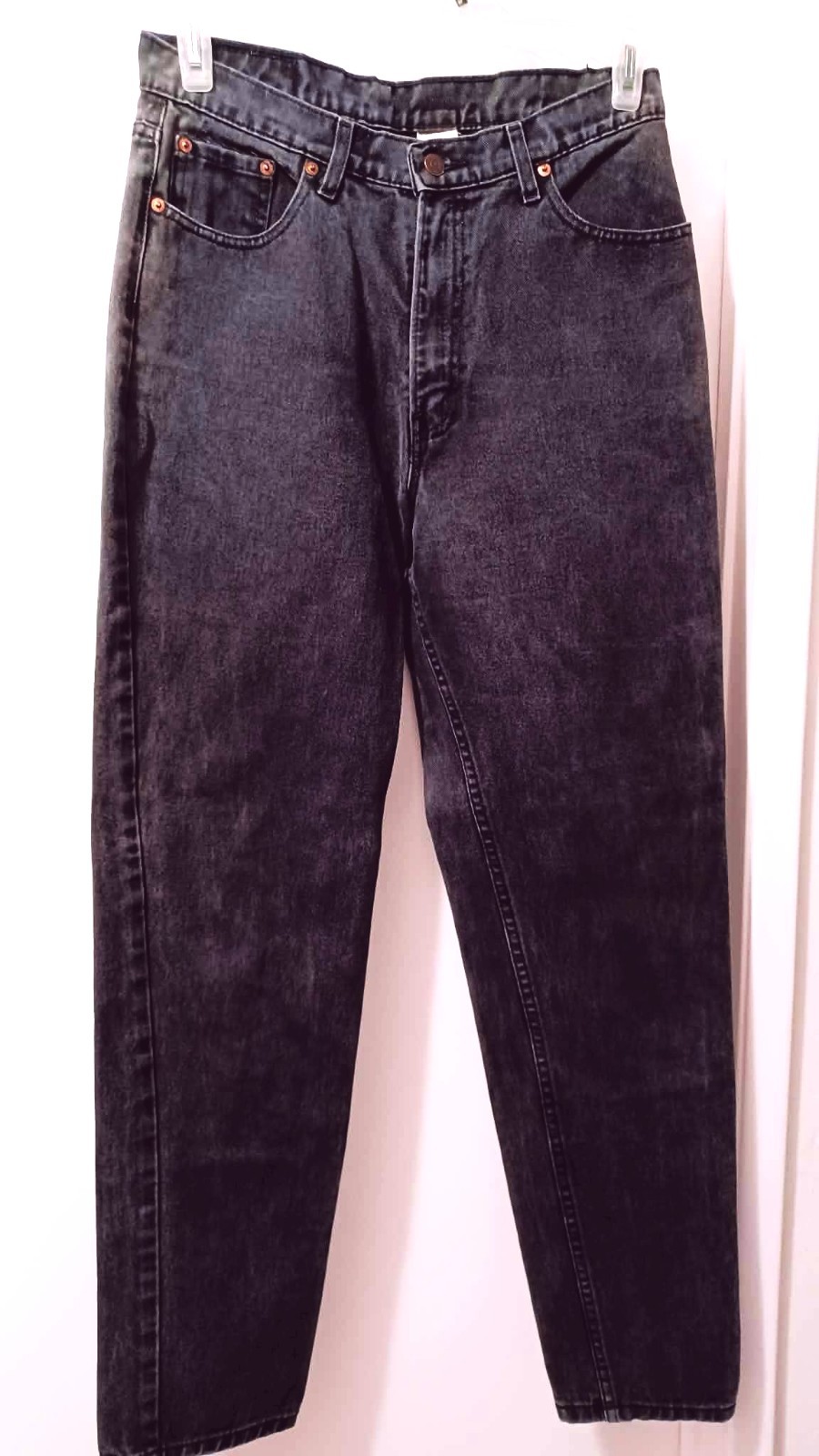 VINTAGE 1980s JORDACHE WOMEN’S SZ 15/16 BLACK COTTON DENIM MOM JEANS EXCELLENT!