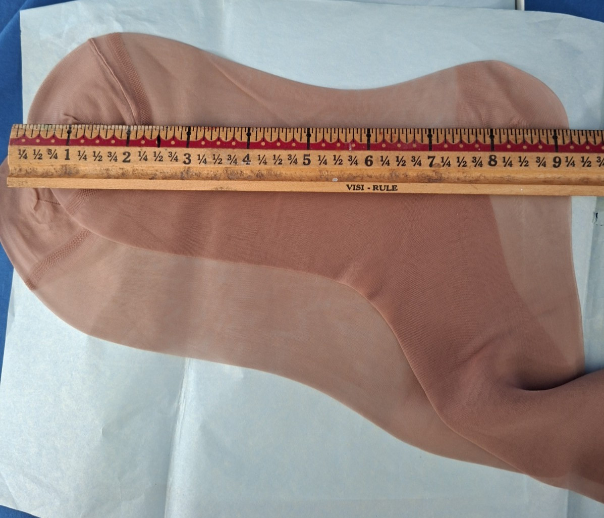 3 Pair Vintage Angelique Nylon Stockings 9 S New In Box Rose Tint Seamless