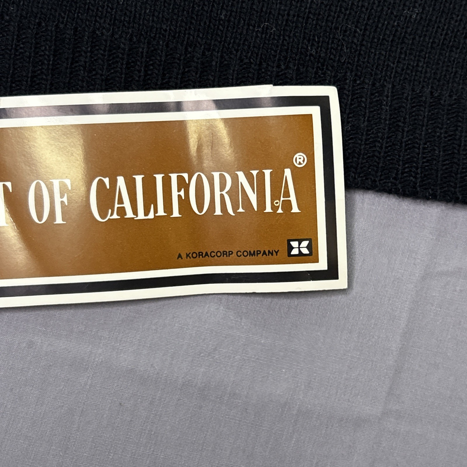 TRUE NOS Vintage 60s 70s Koret of California Zip Neck Sweater XL Talon Acrilan