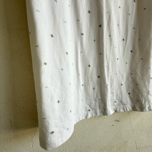 Vintage Sleeveless Dress Cotton House Dress Ditsy Floral Field Gear Womens XL